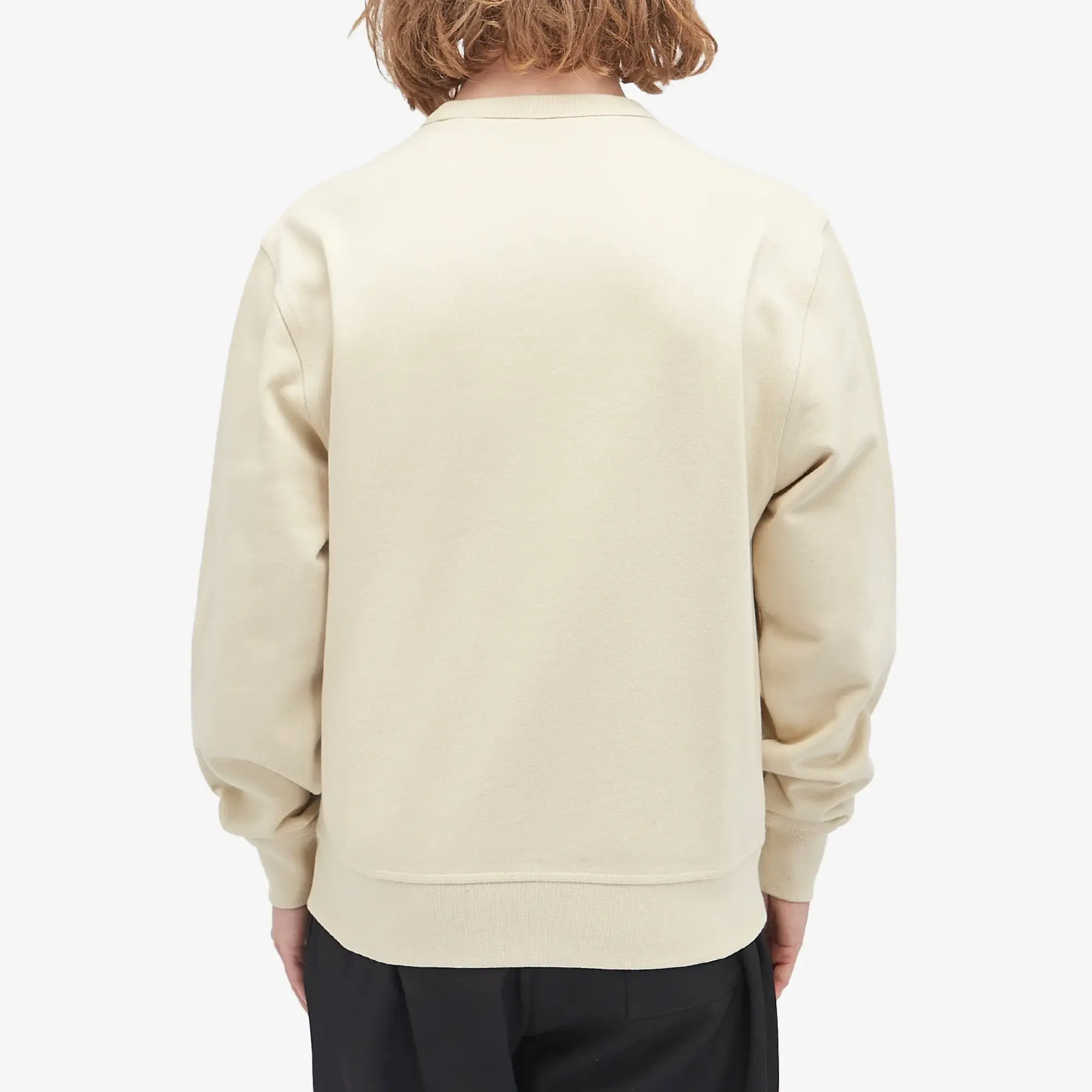 Burberry Men's Check Label Sweatshirt Nutmeg