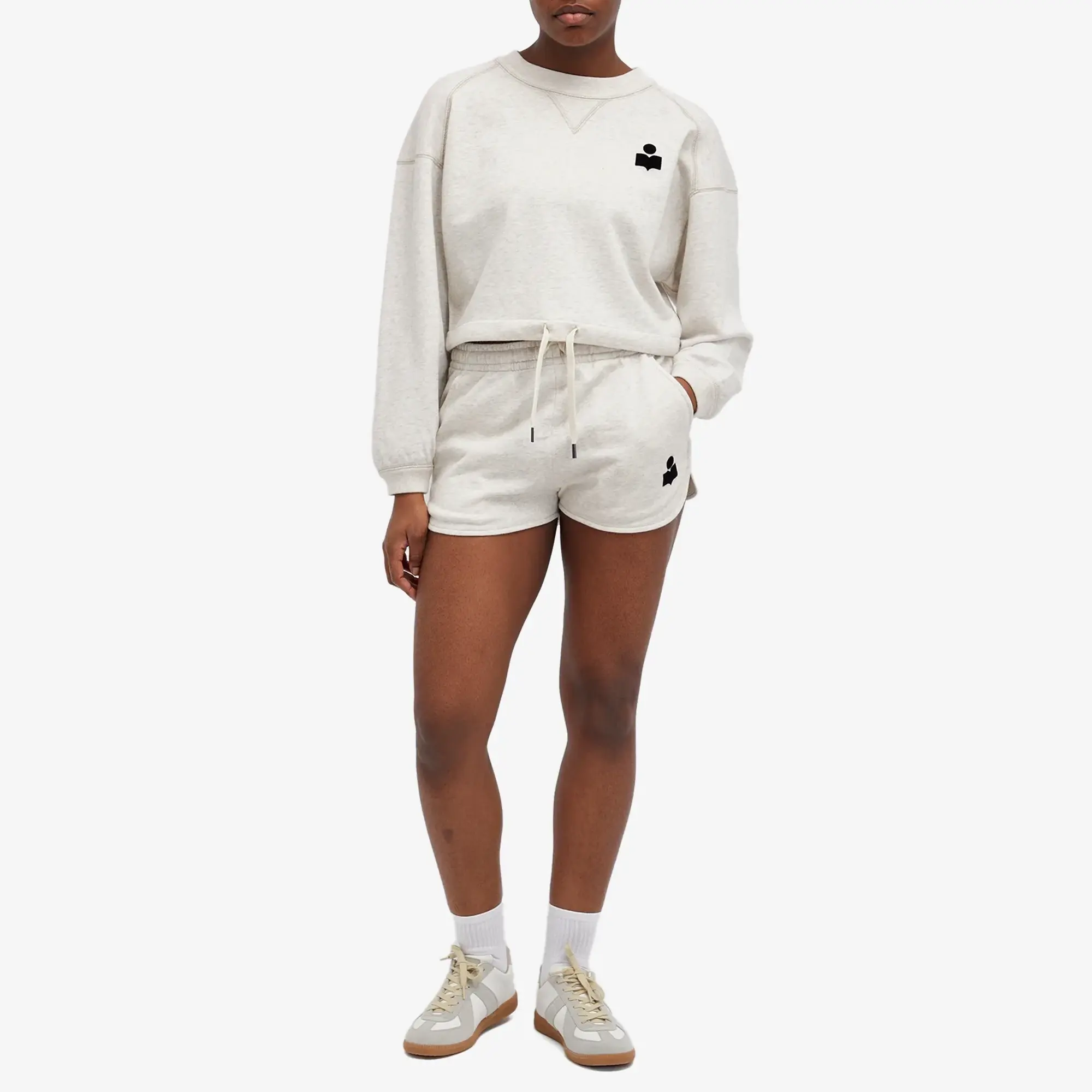Isabel Marant Étoile Women's Margo Drawstring Sweater with Logo Ecru