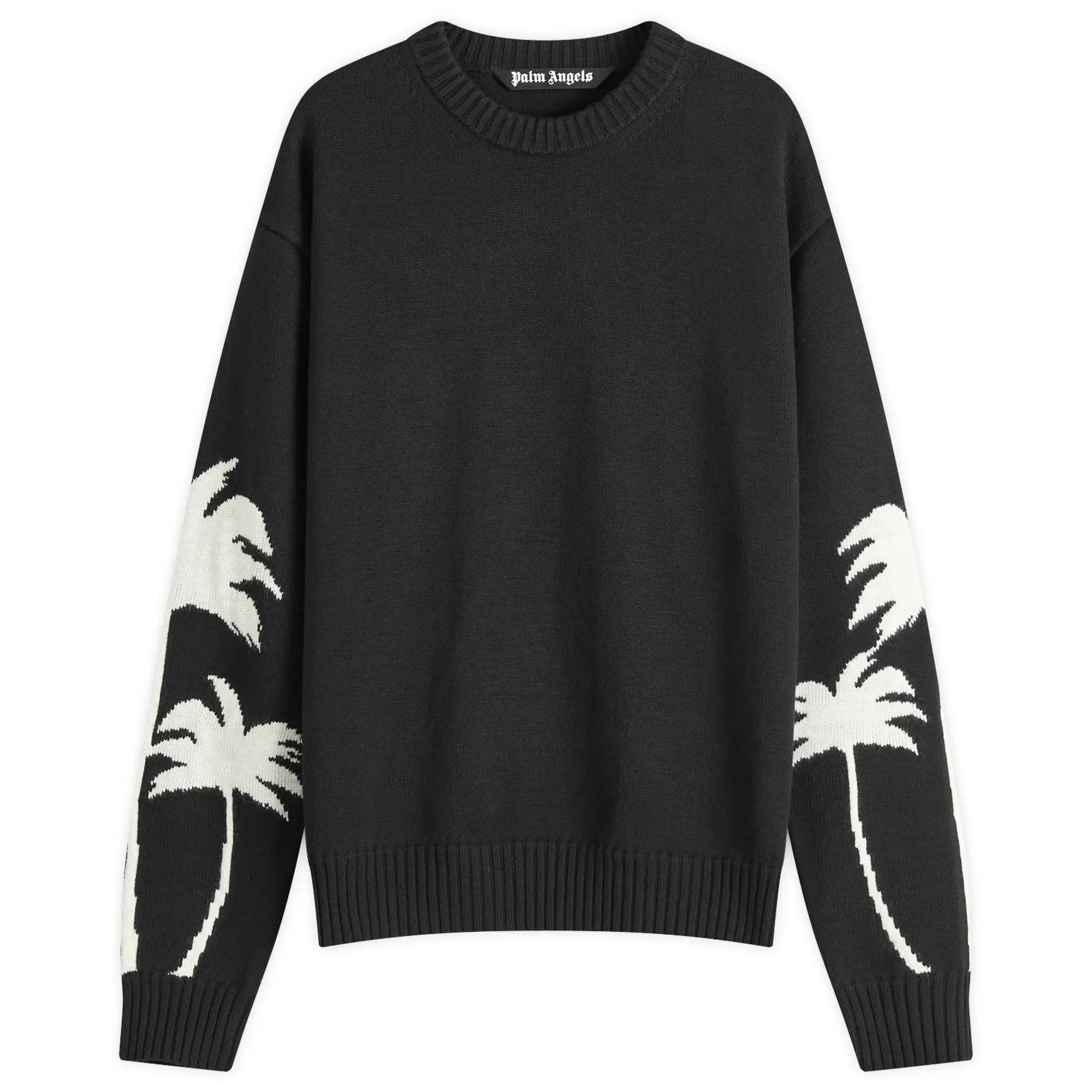 Palm Angels Men's Palms Crew Knit Black