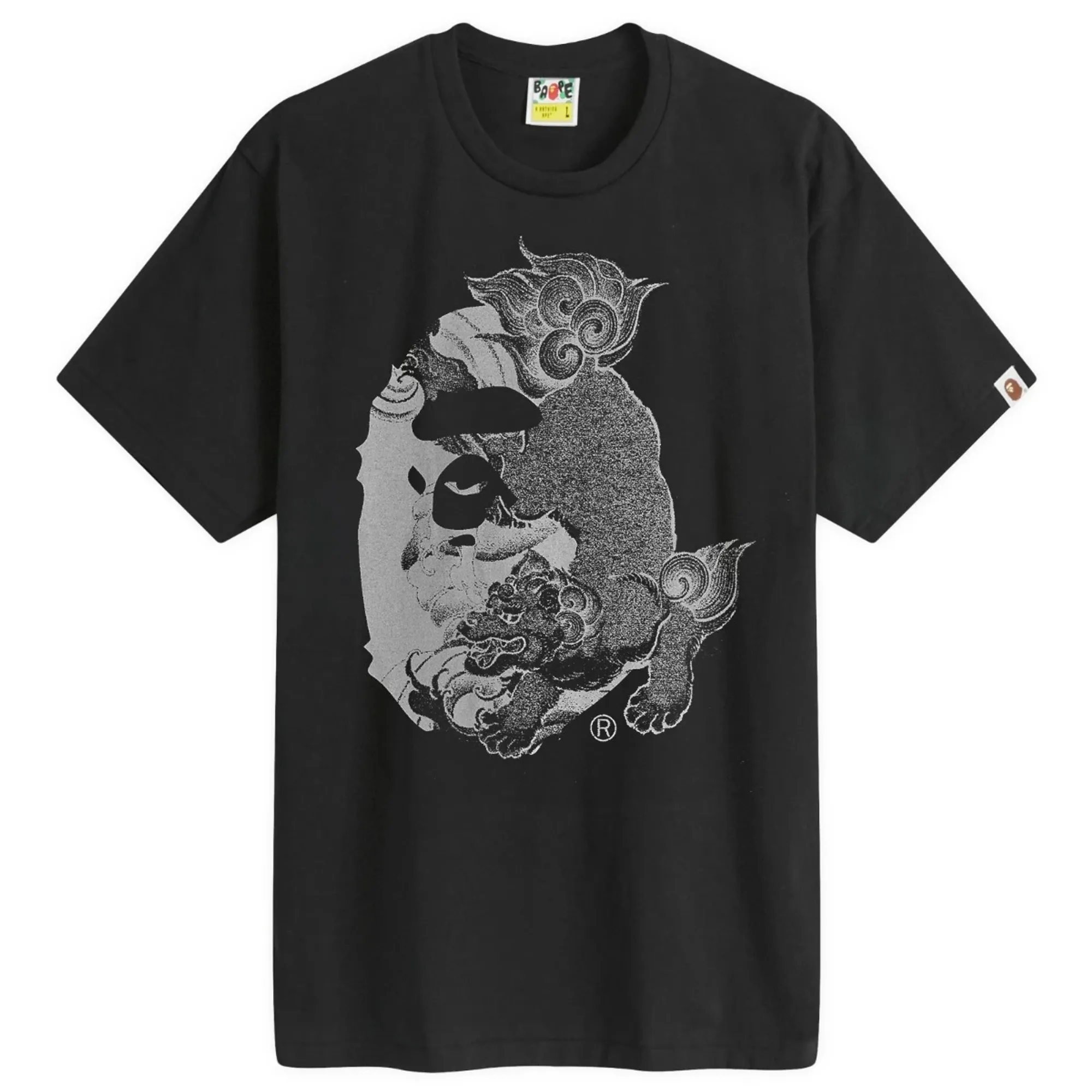 A Bathing Ape Men's Colour Camo Bathing Ape T-Shirt Grey