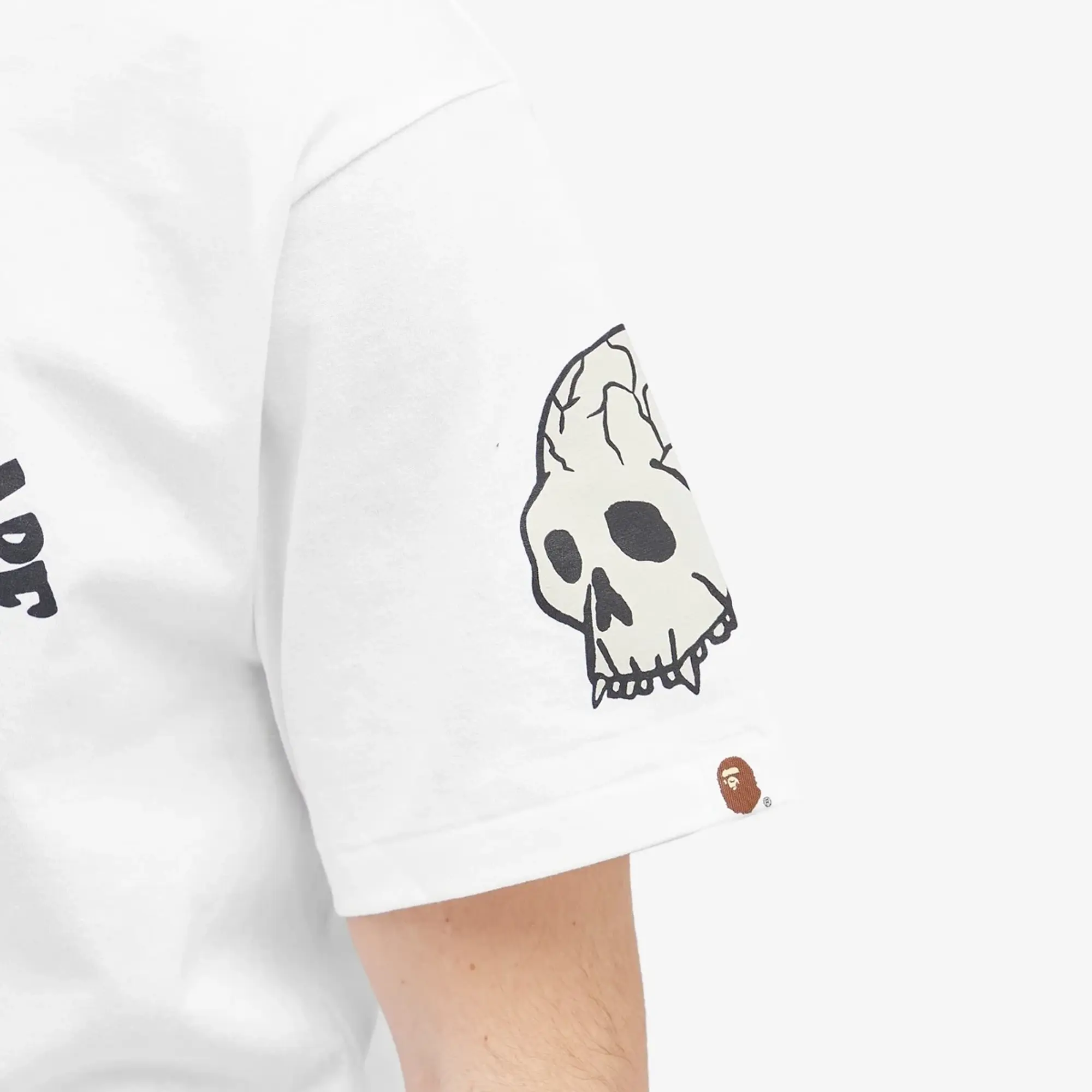 A Bathing Ape Men's Souvenir Skull Team T-Shirt White