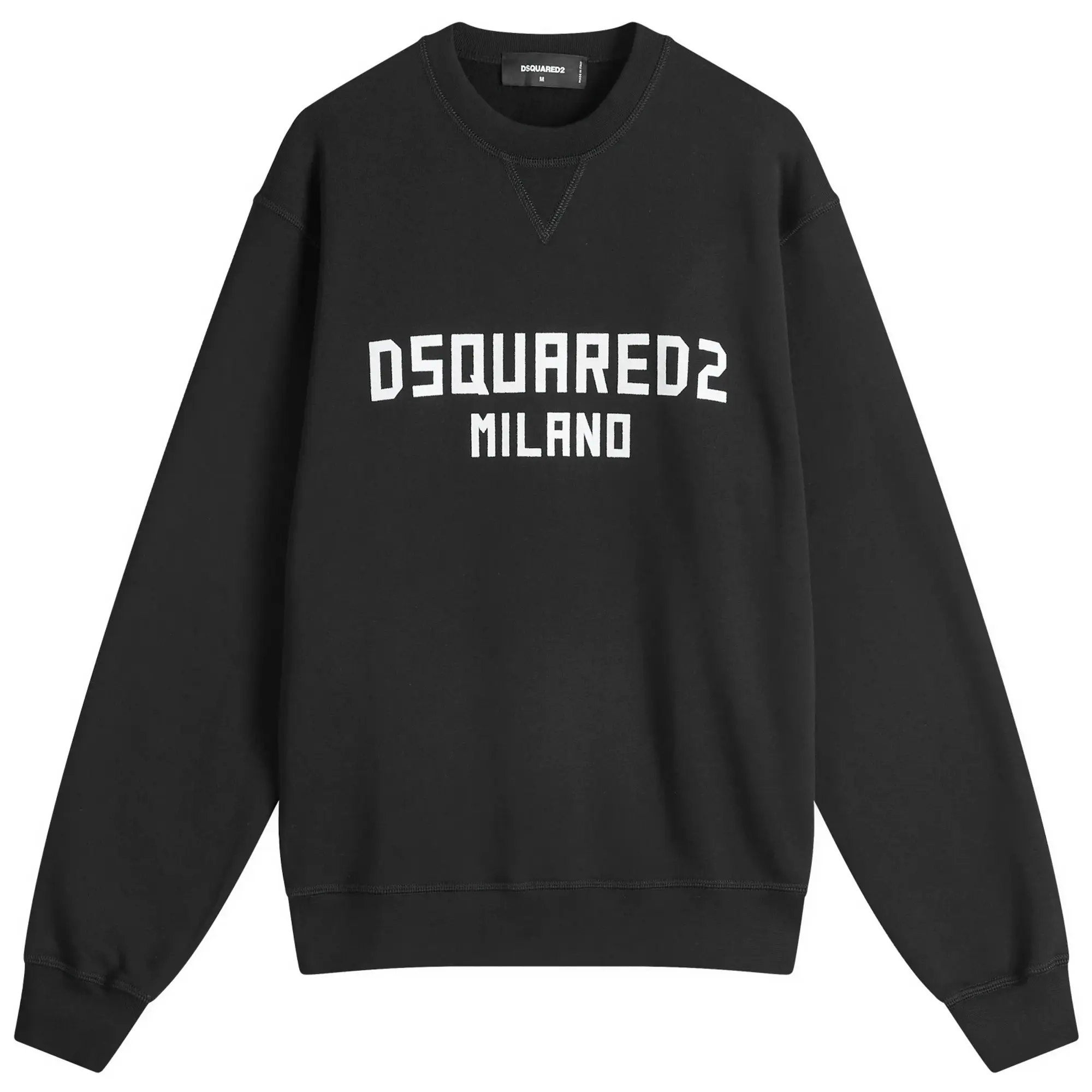 Dsquared2 Men's Cool Fit Crew Sweat Black/White Print