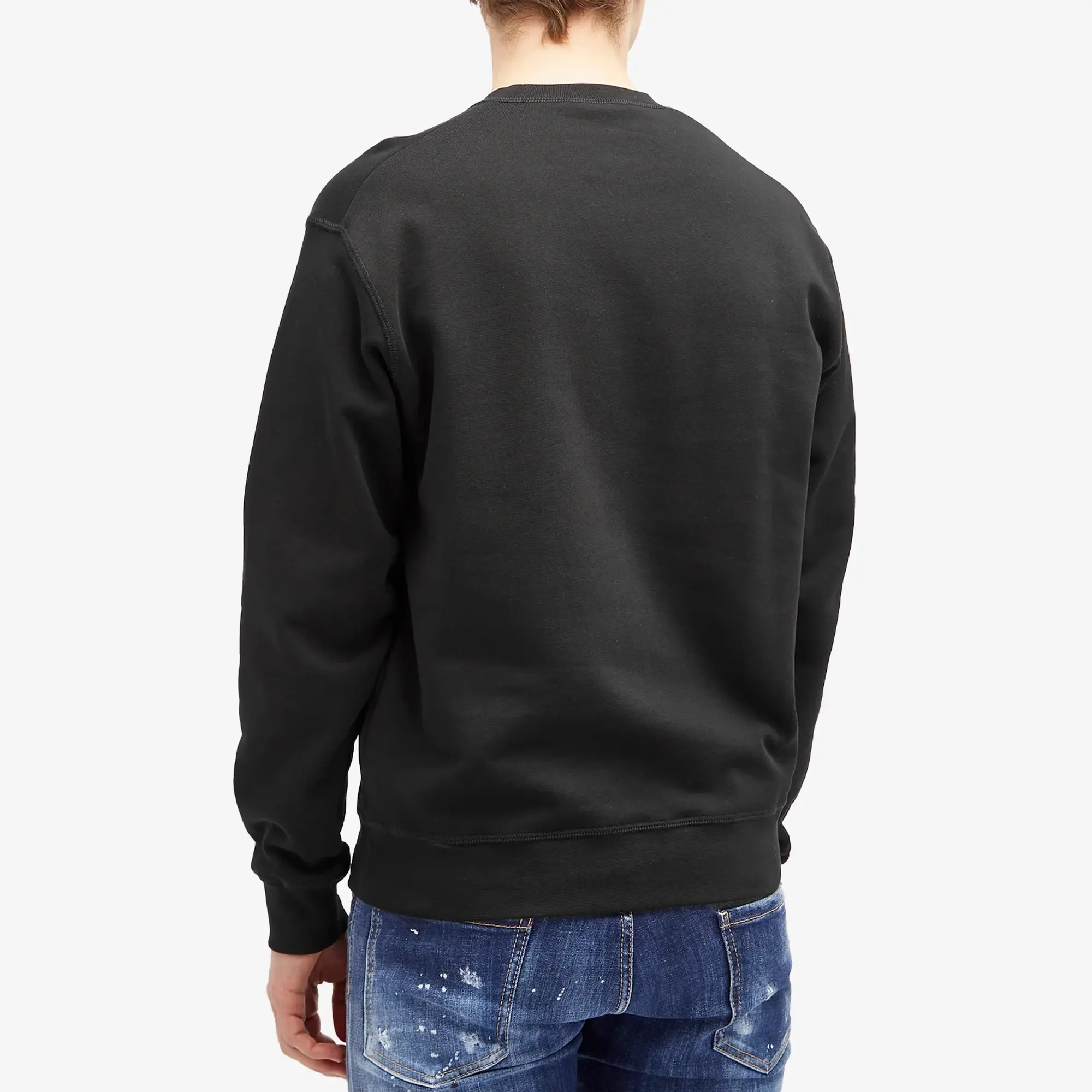 Dsquared2 Men's Cool Fit Crew Sweat Black/White Print