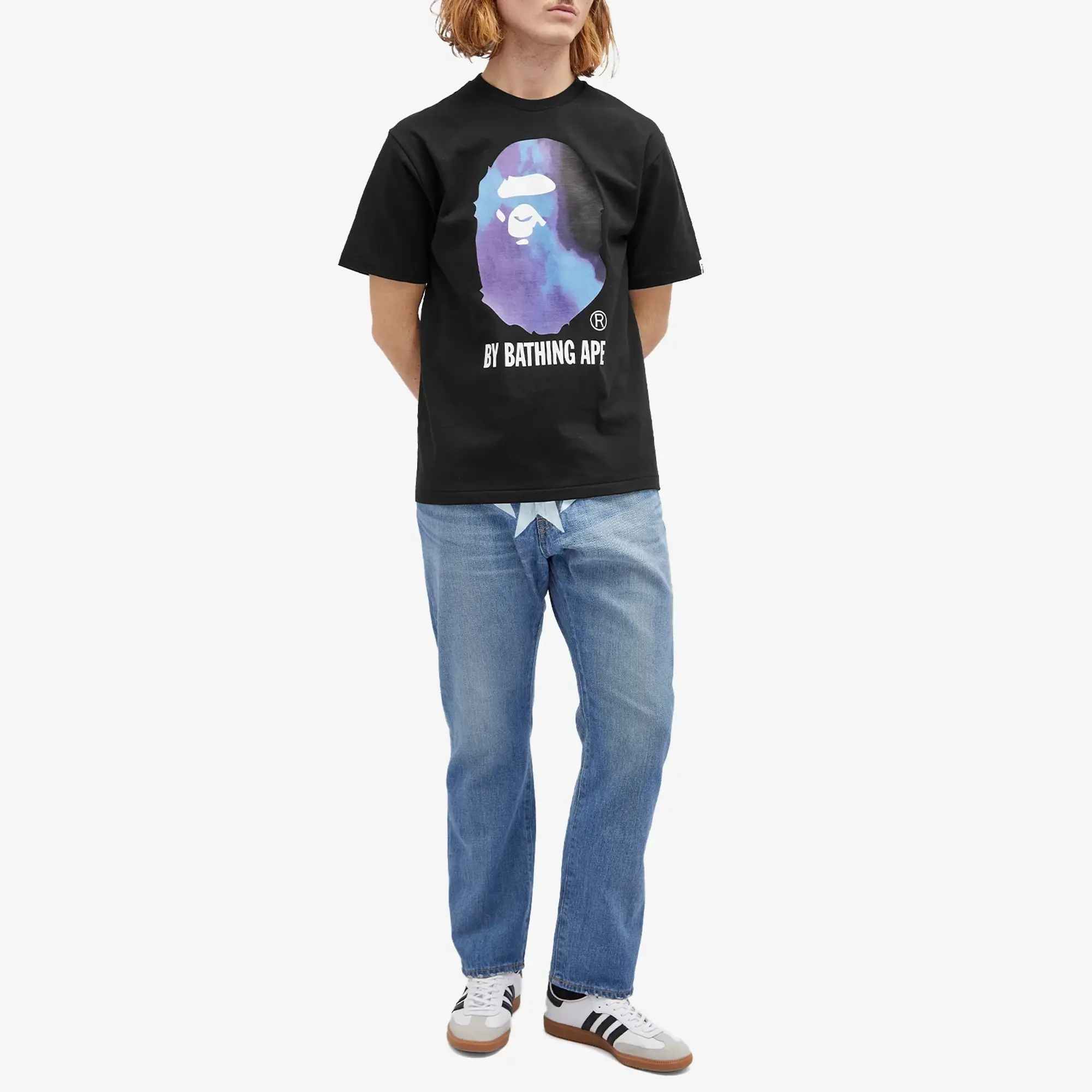 A Bathing Ape Men's Tie Dye By Bathing Ape T-Shirt Black/Black