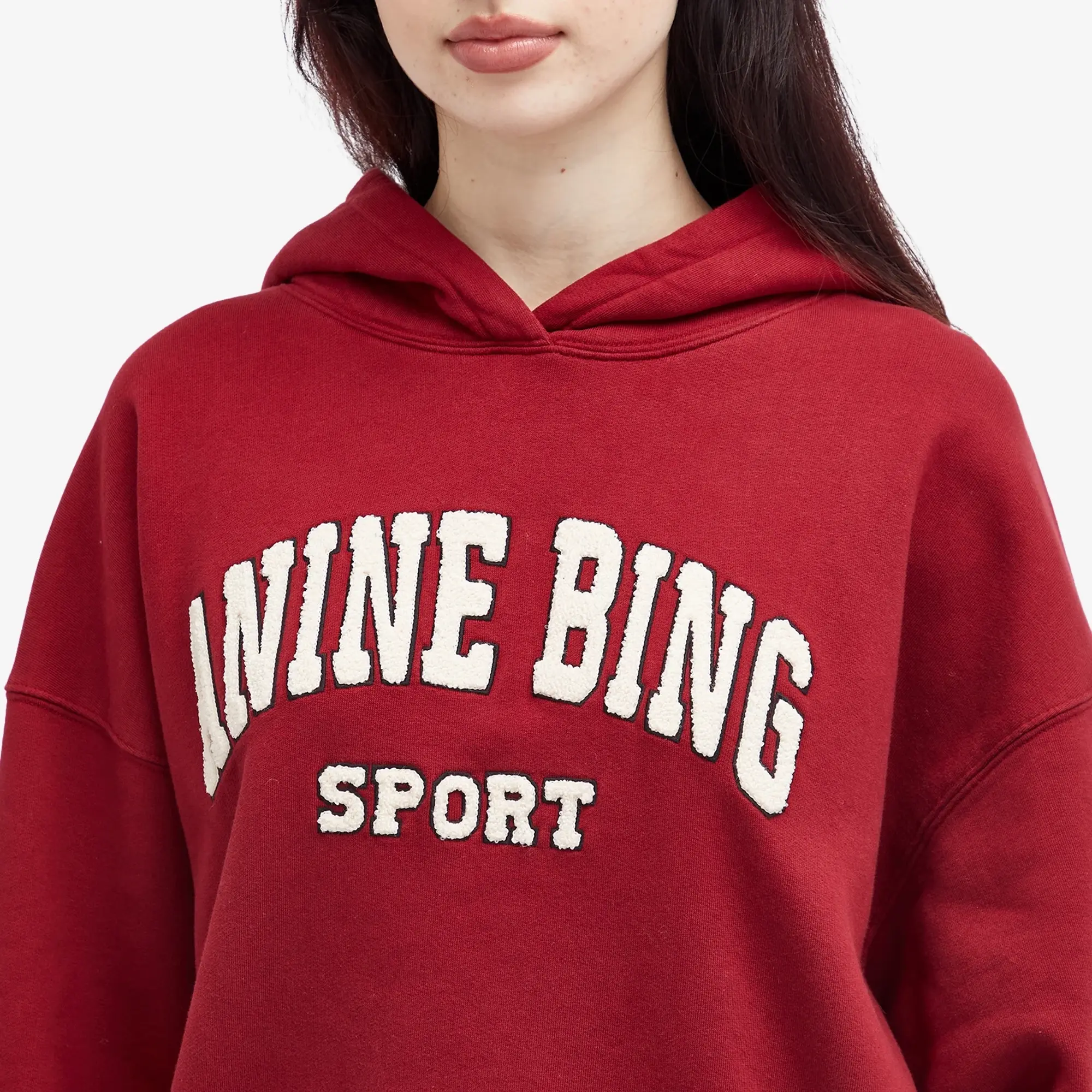 Anine Bing Women's Alec Sport Hoodie Red