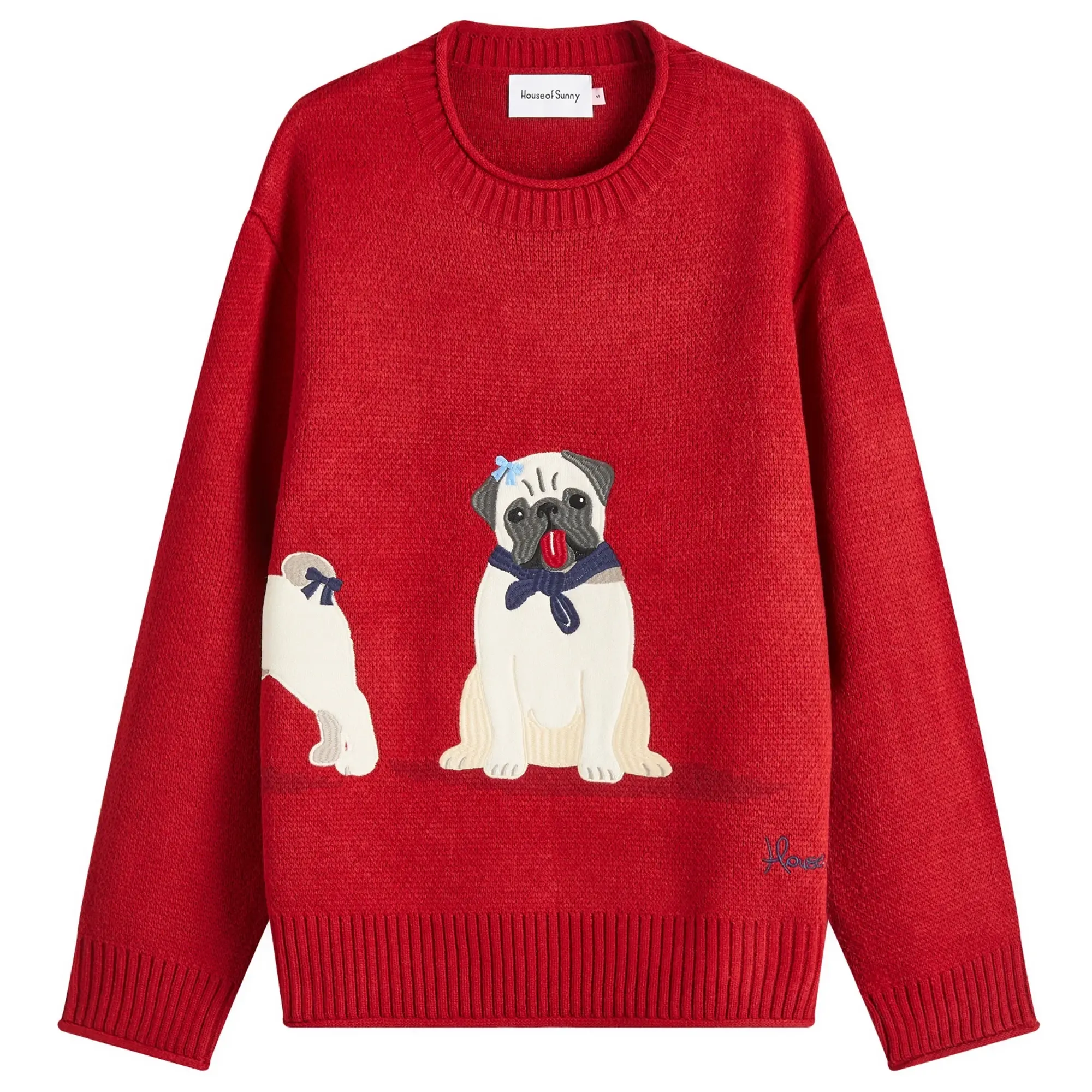House Of Sunny Women's Puppy Love Jacquard Jumper Multi