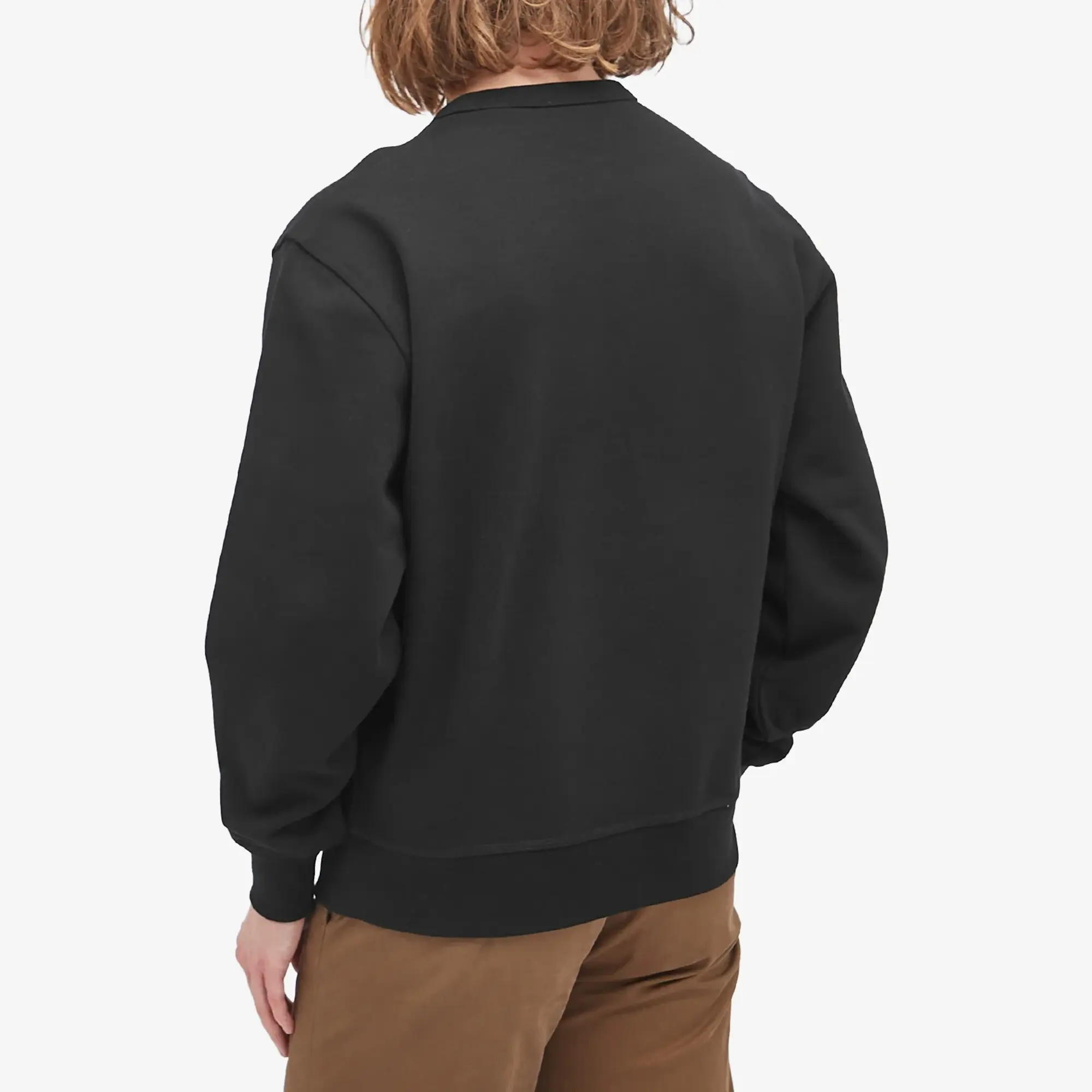 Burberry Men's Check Label Sweatshirt Black