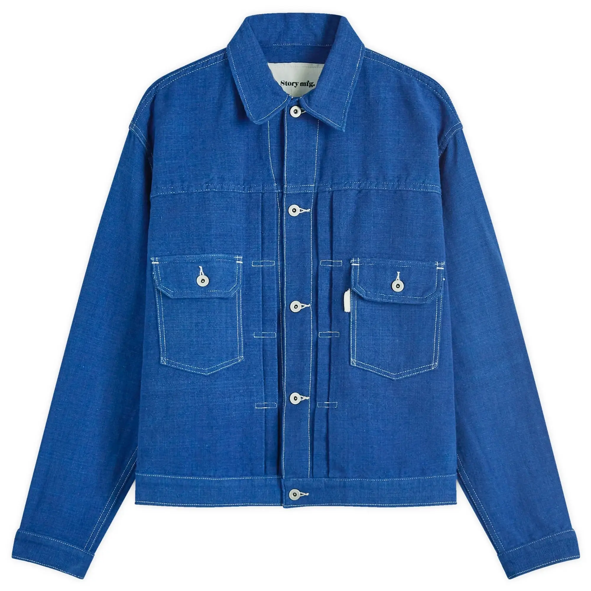 Story mfg. Men's Tuesday Indigo Handloom Jacket