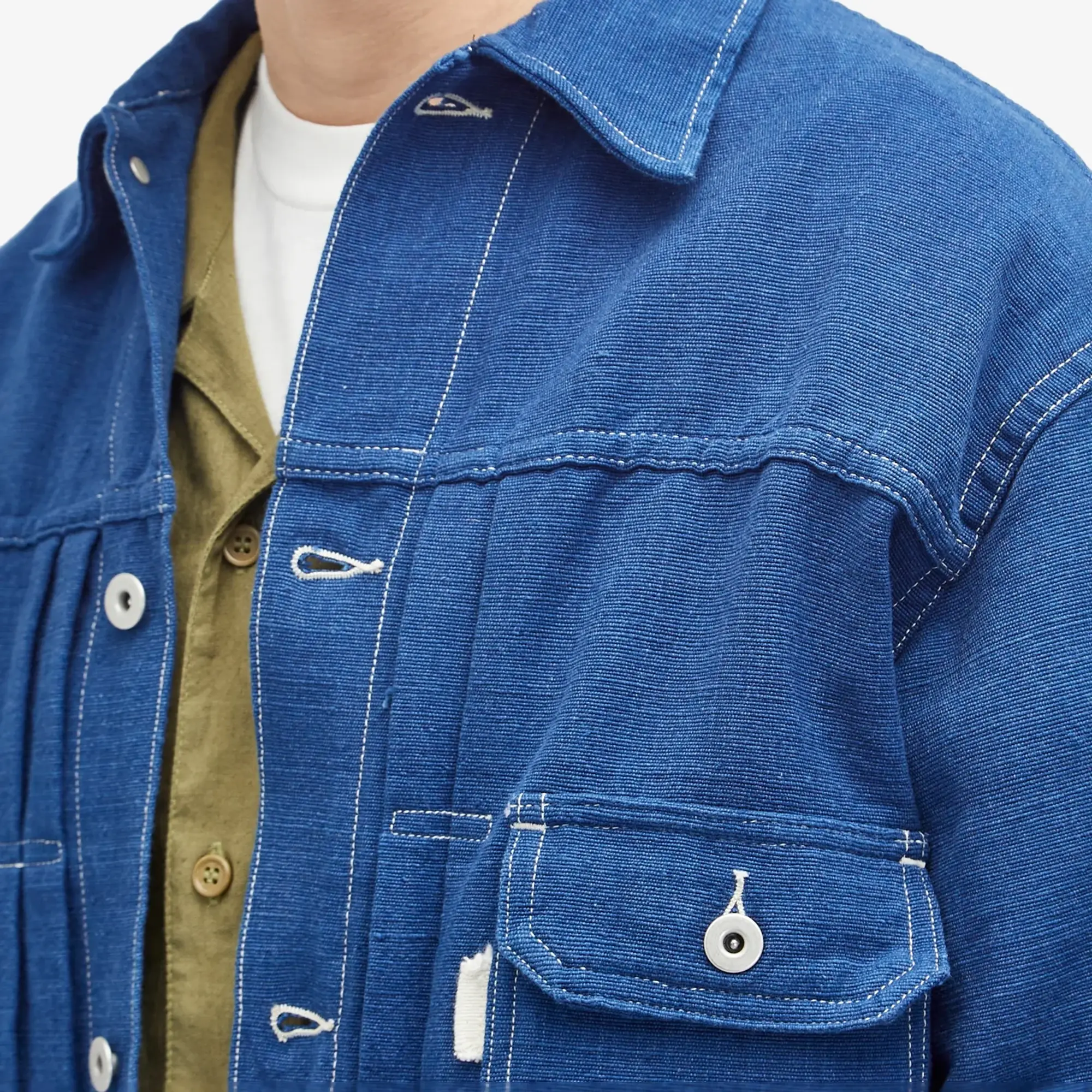 Story mfg. Men's Tuesday Indigo Handloom Jacket