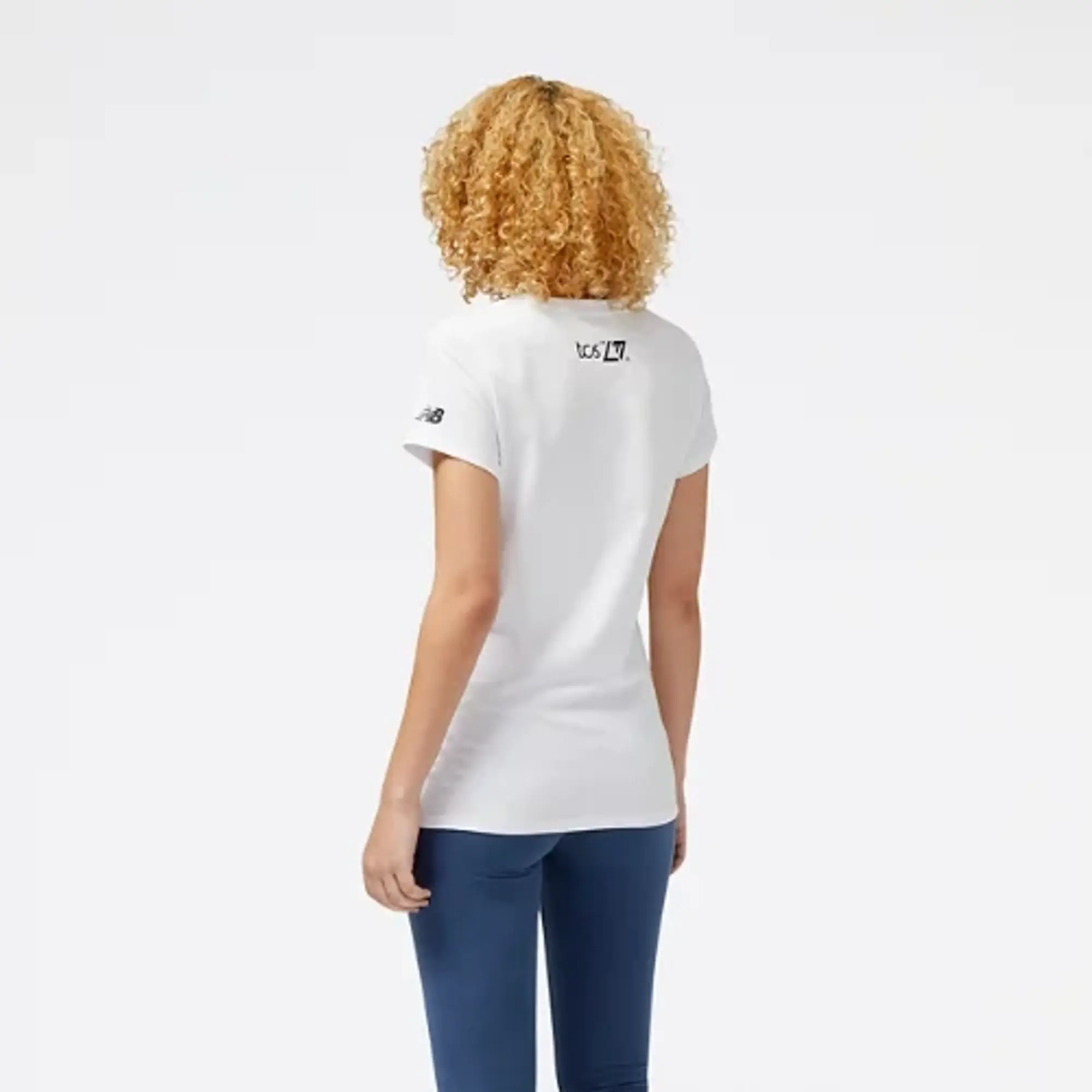 New Balance Women's London Edition LDN Tee in White Cotton