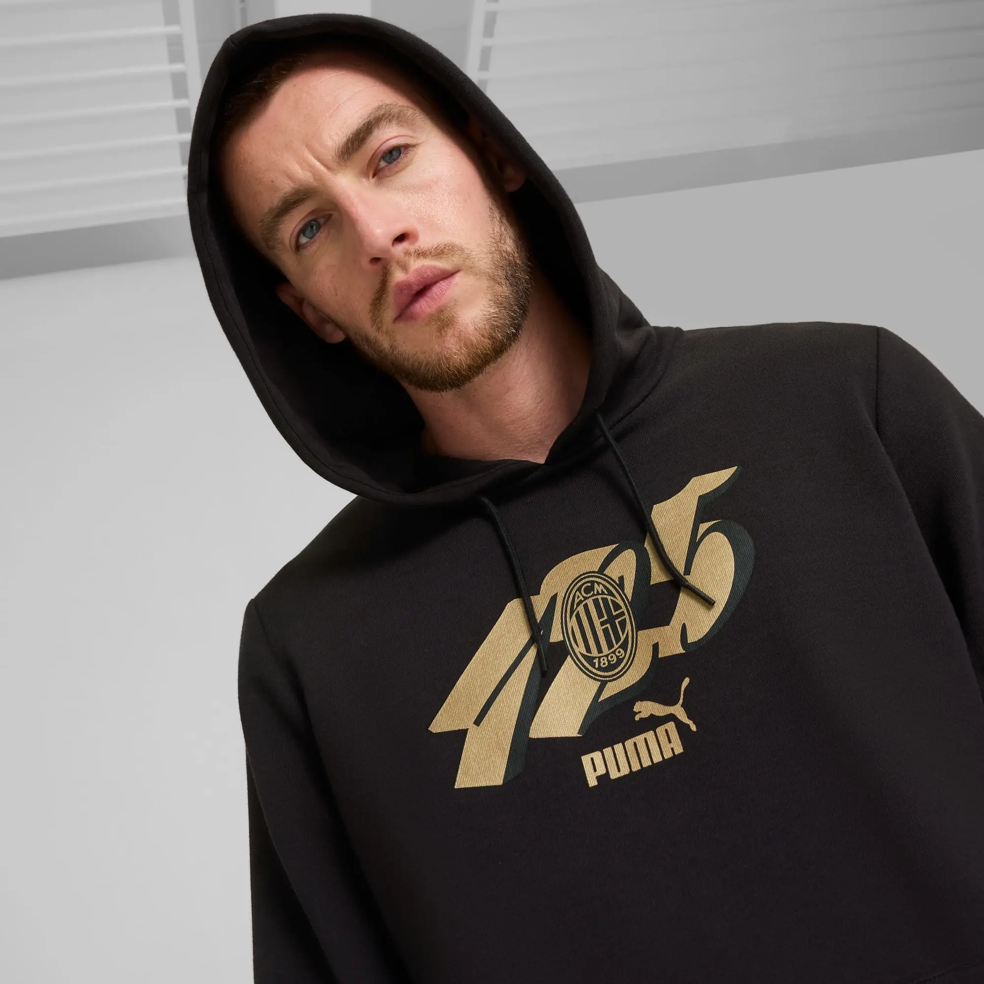 Puma AC MILAN 125TH ANNIVERSARY CULTURE BLACK HOODIE
