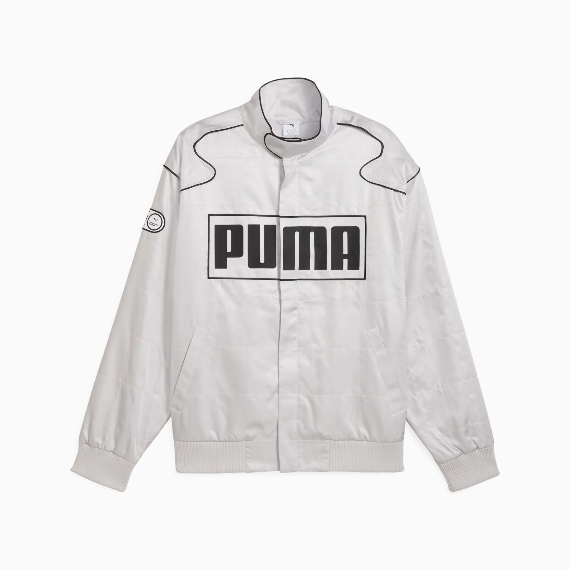 PUMA Archive Seasonal Relaxed Racer Jacket Unisex, Glacial Grey