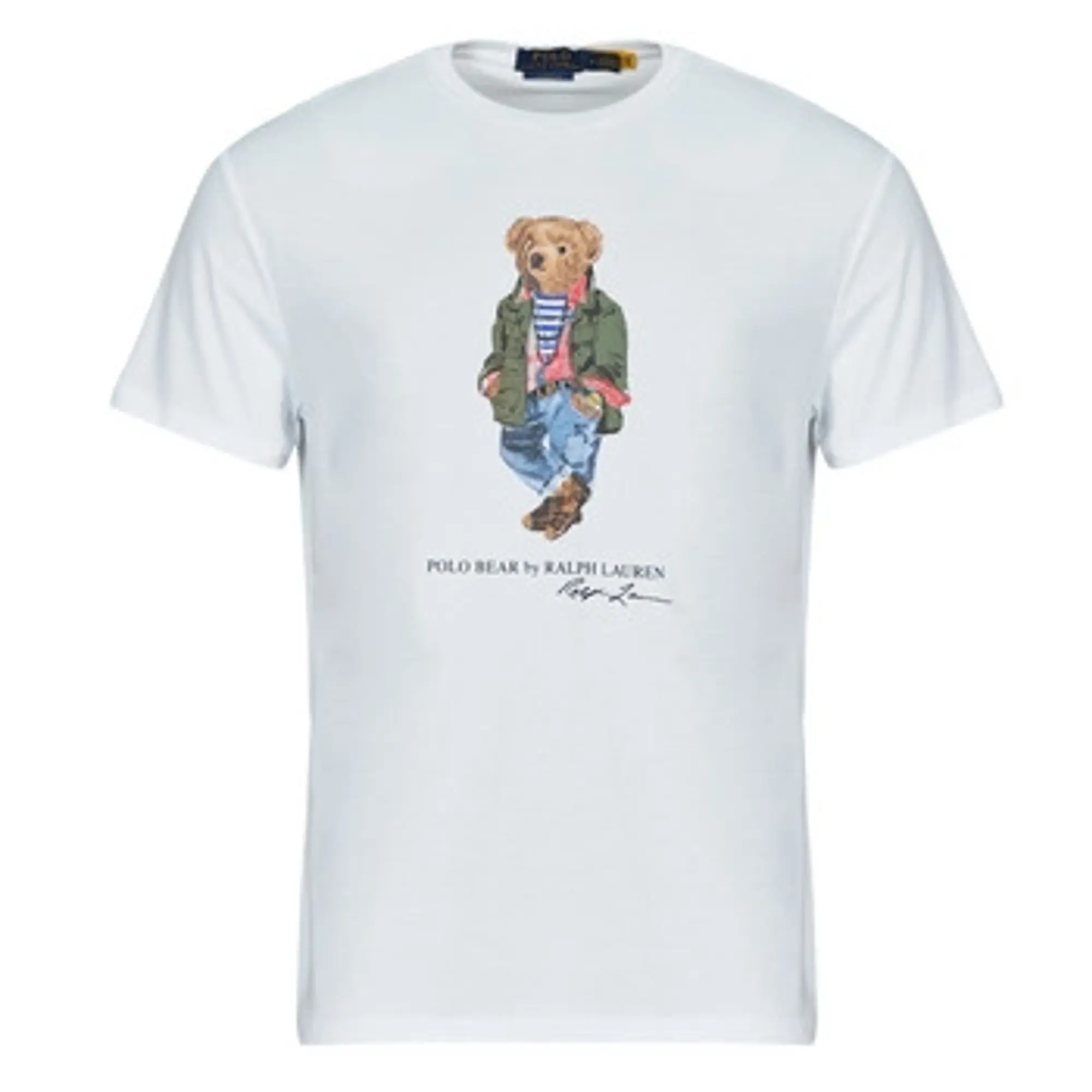 Polo Ralph Lauren  T-SHIRT POLO BEAR AJUSTE EN COTON  men's T shirt in White