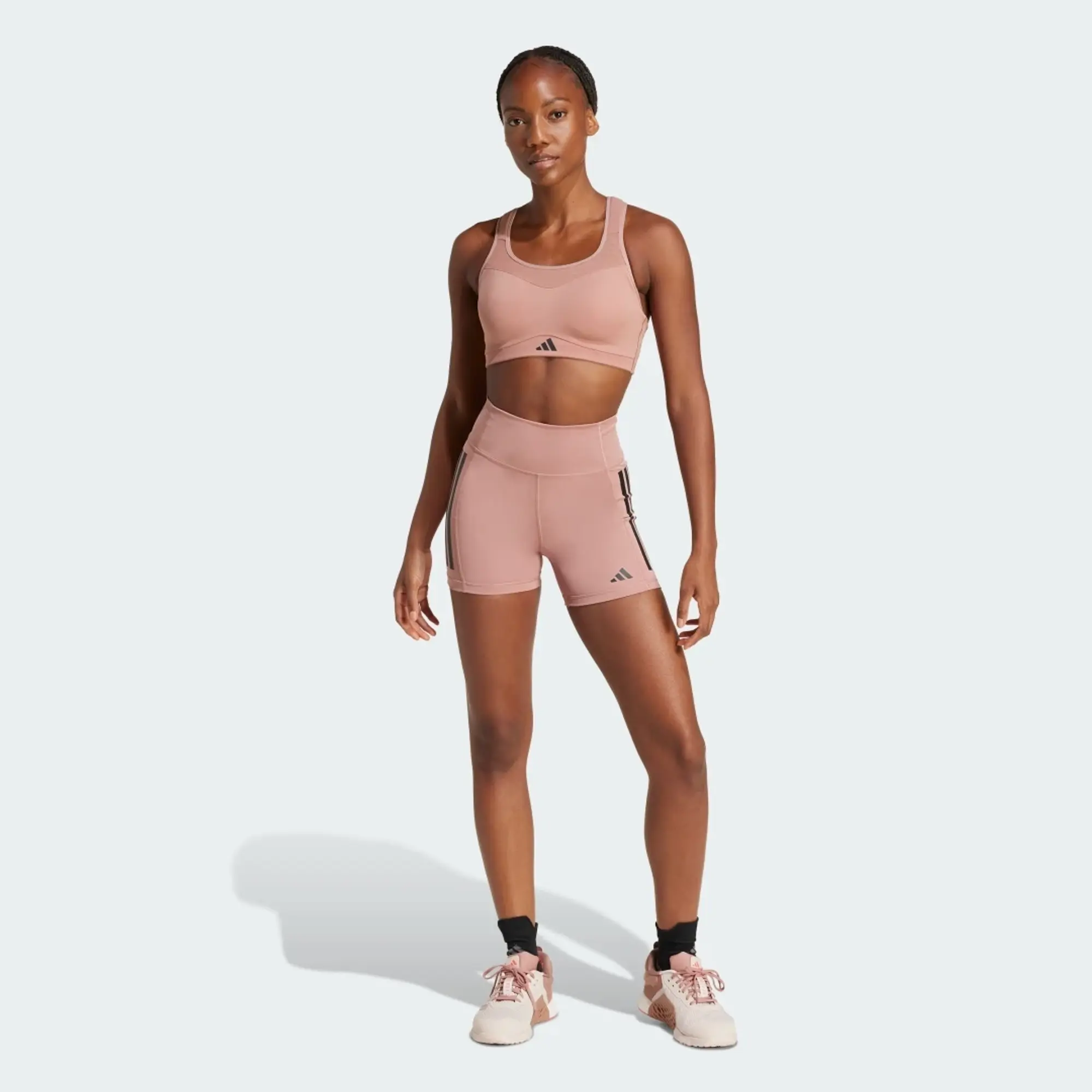 Adidas Optime 3 Stripes 4 Short Leggings