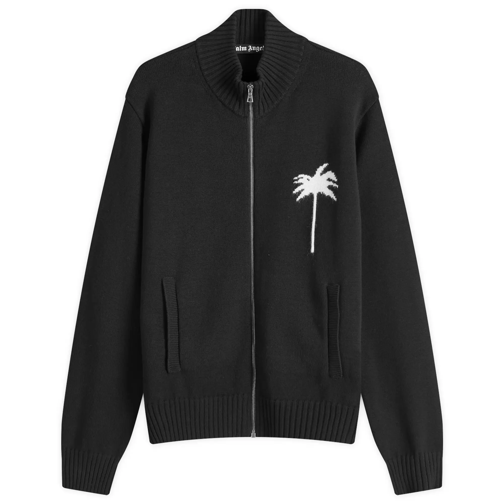 Palm Angels Men's Palm Knit Track Top Black