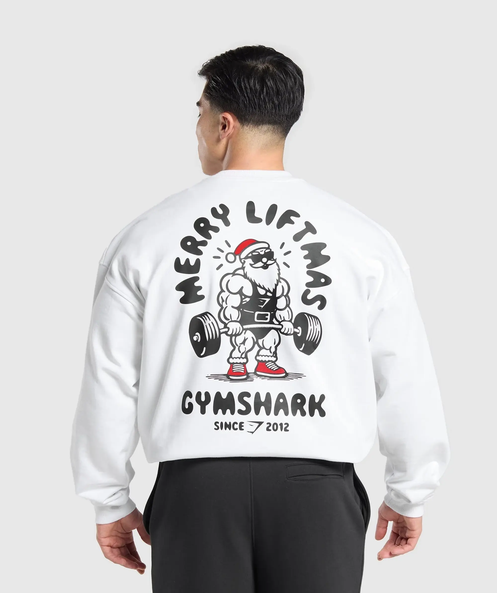 Gymshark Liftmas Crew - White