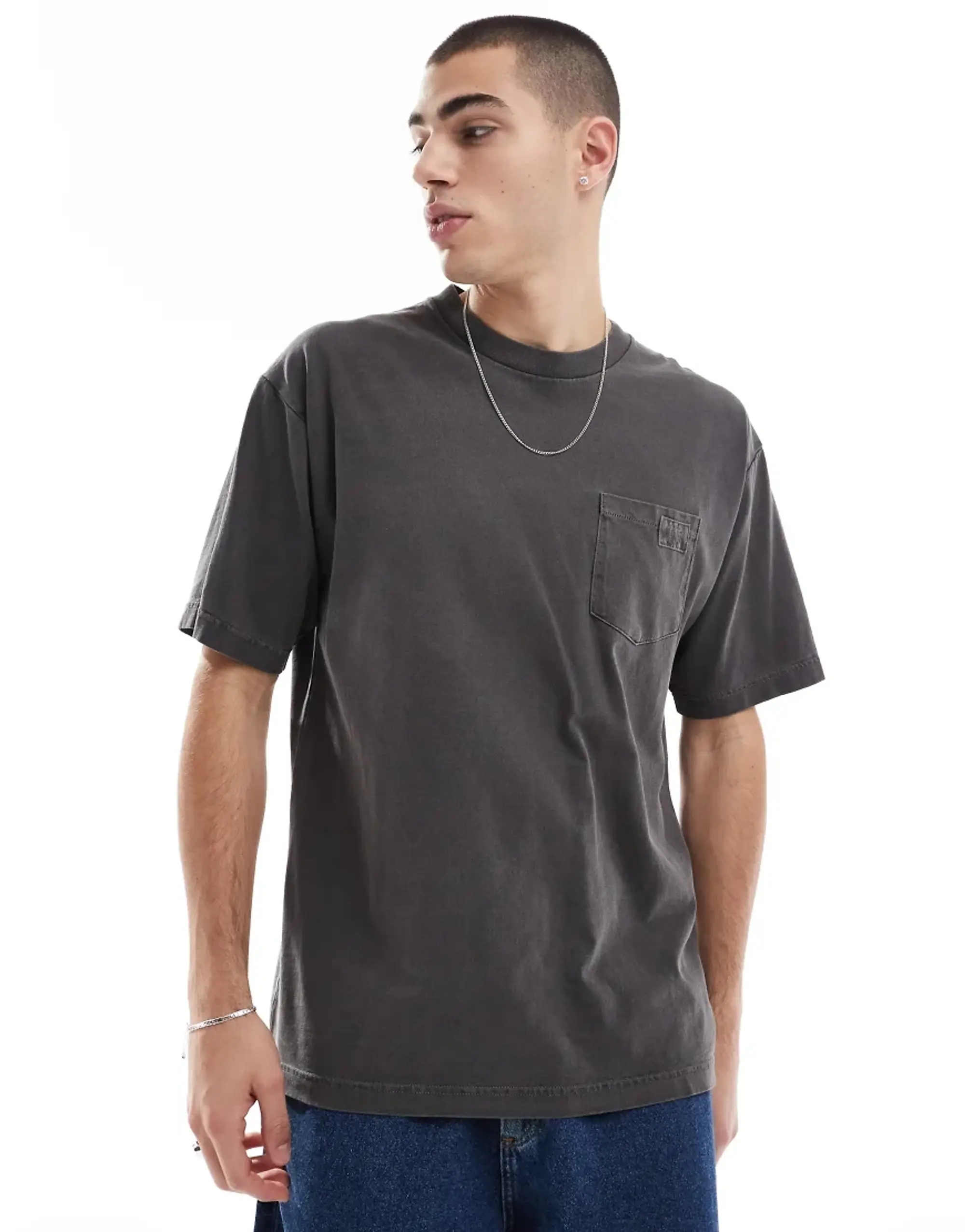 Vans Original Standards Wash Pocket Short Sleeve T-Shirt In Black