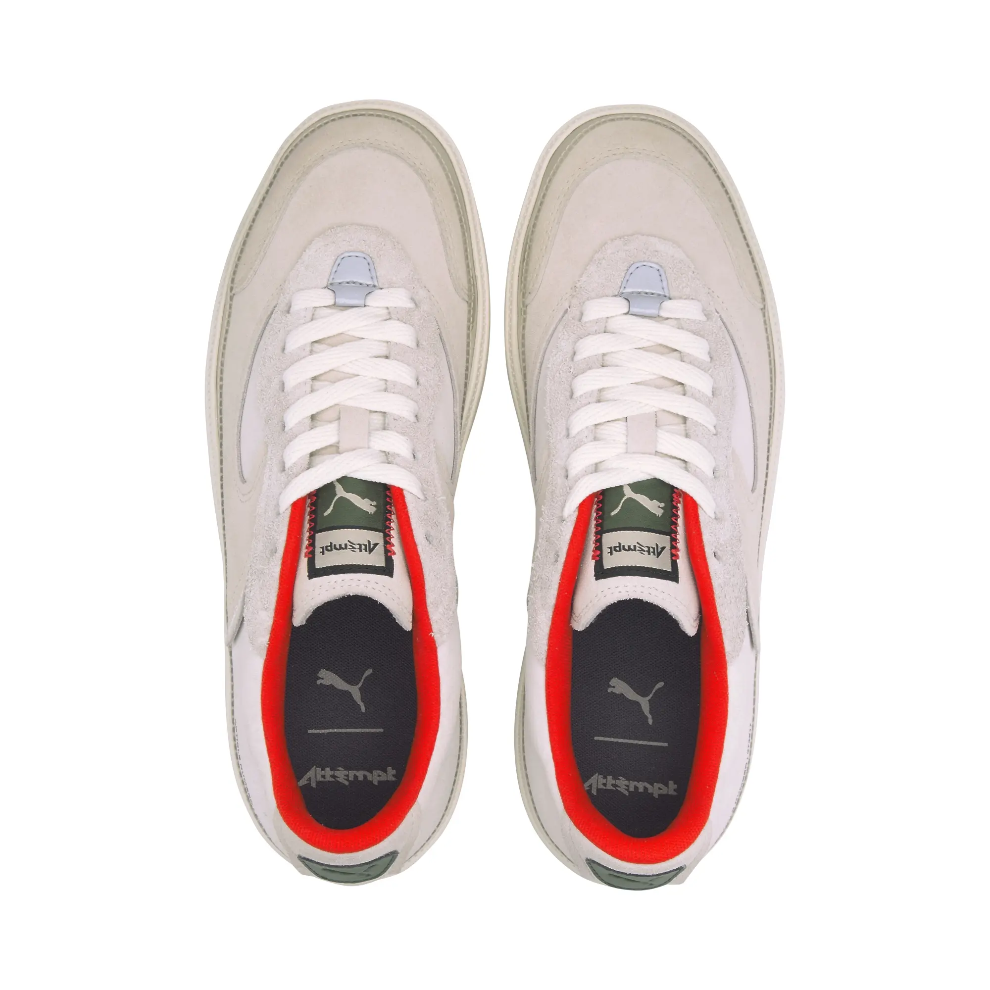 Puma Oslo Pro ATTEMPT Mens Off White Trainers Leather