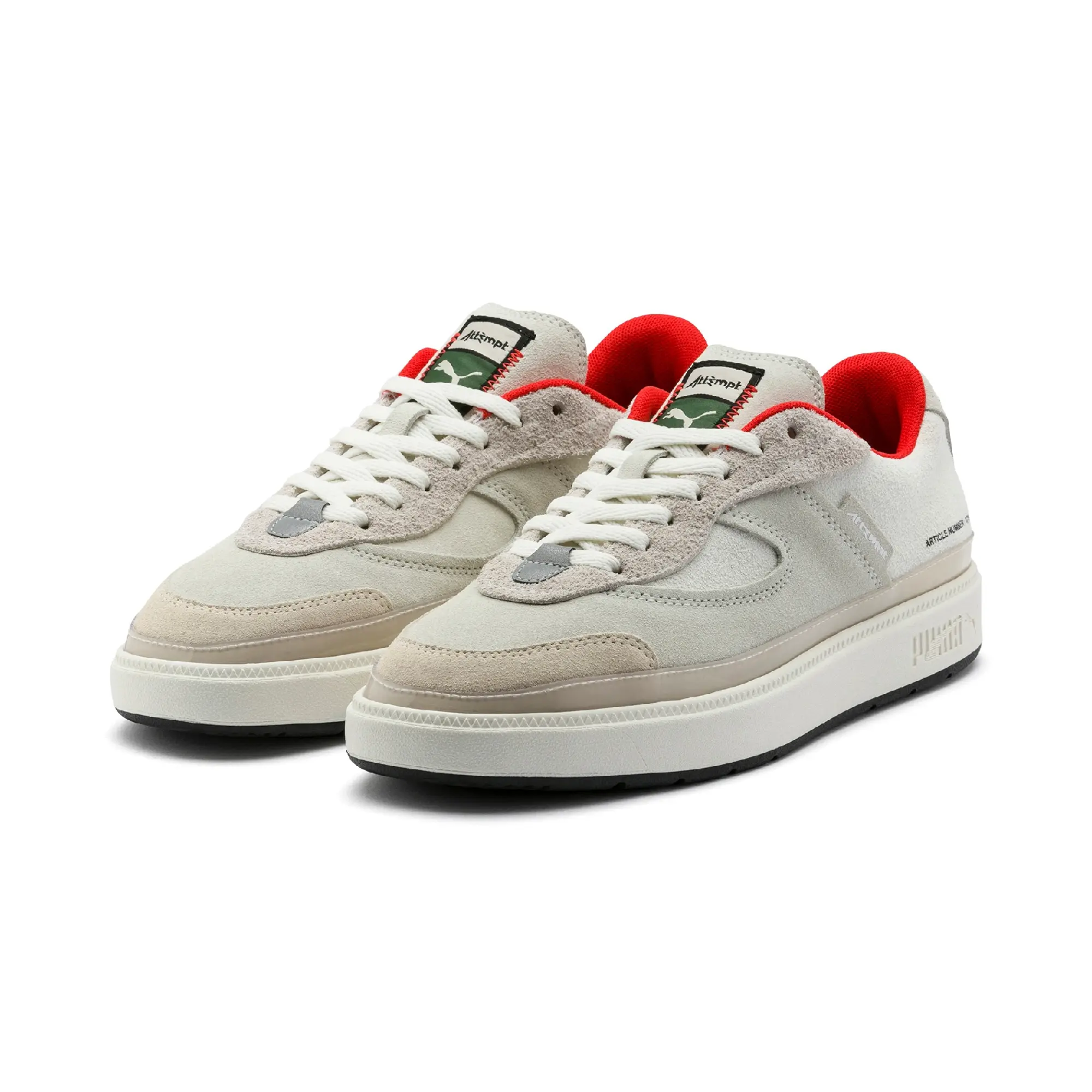 Puma Oslo Pro ATTEMPT Mens Off White Trainers Leather