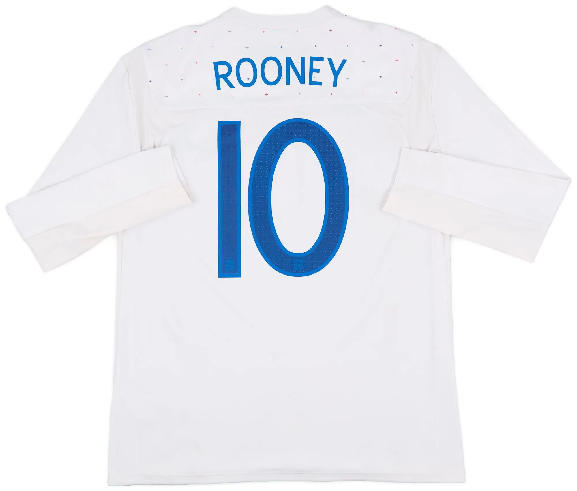 Umbro 2010-11 England Home L/S Shirt Rooney #10 - 6/10 - (L)