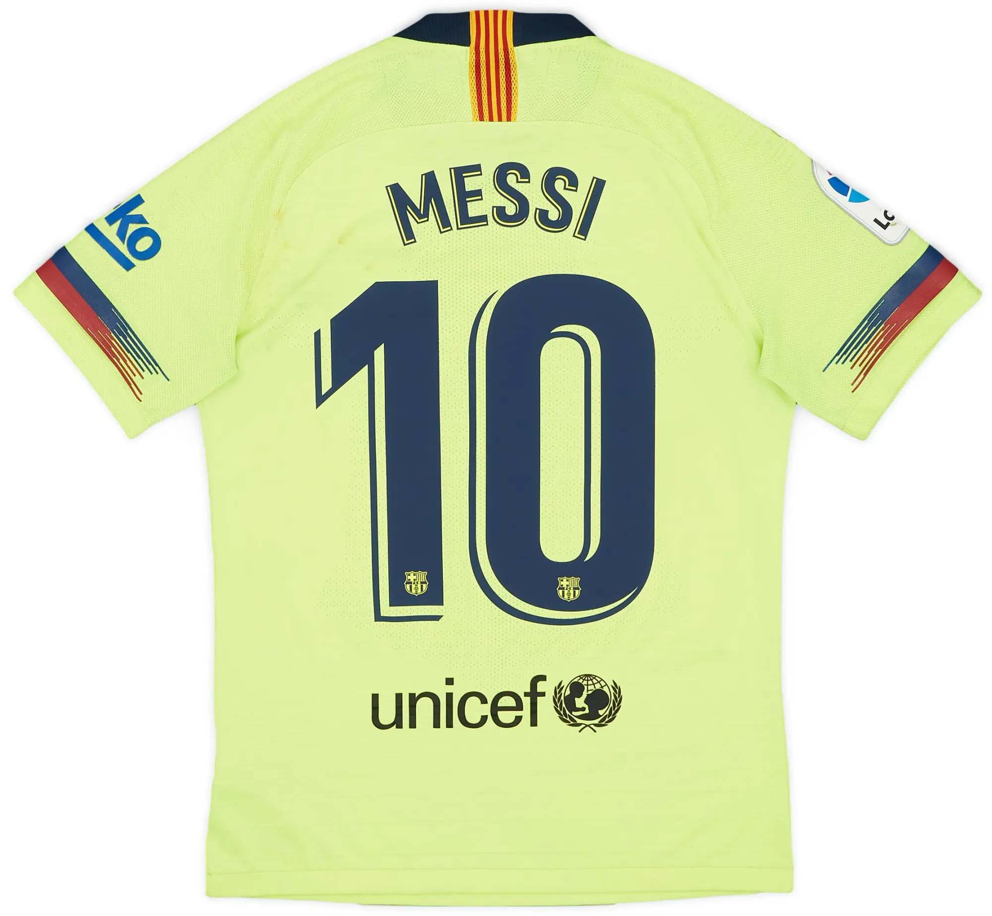 Nike 2018-19 Barcelona Authentic Away Shirt Messi #10 - 5/10 - (S)
