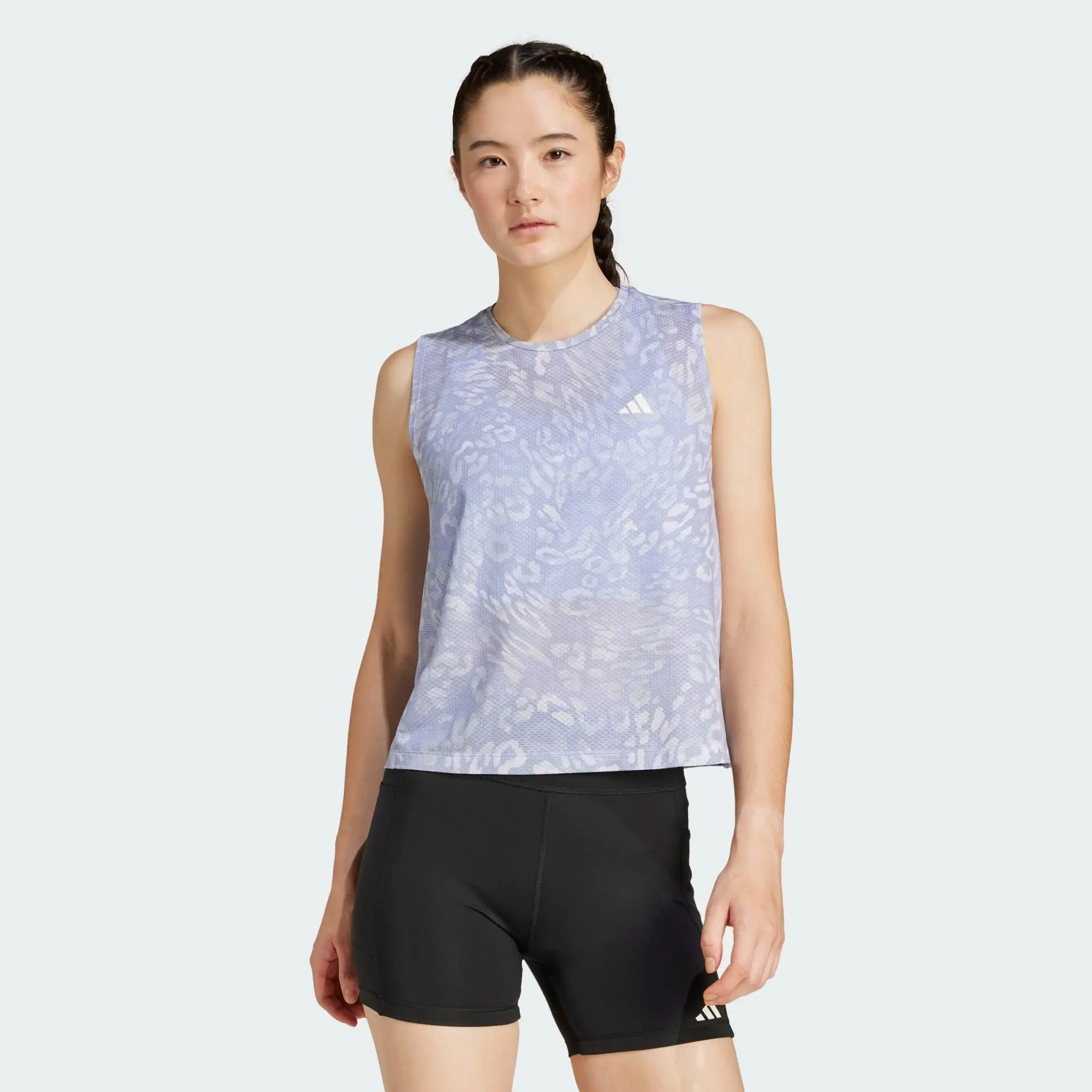 adidas Women Own the Run CLIMACOOL 3 Stripes Tank Top