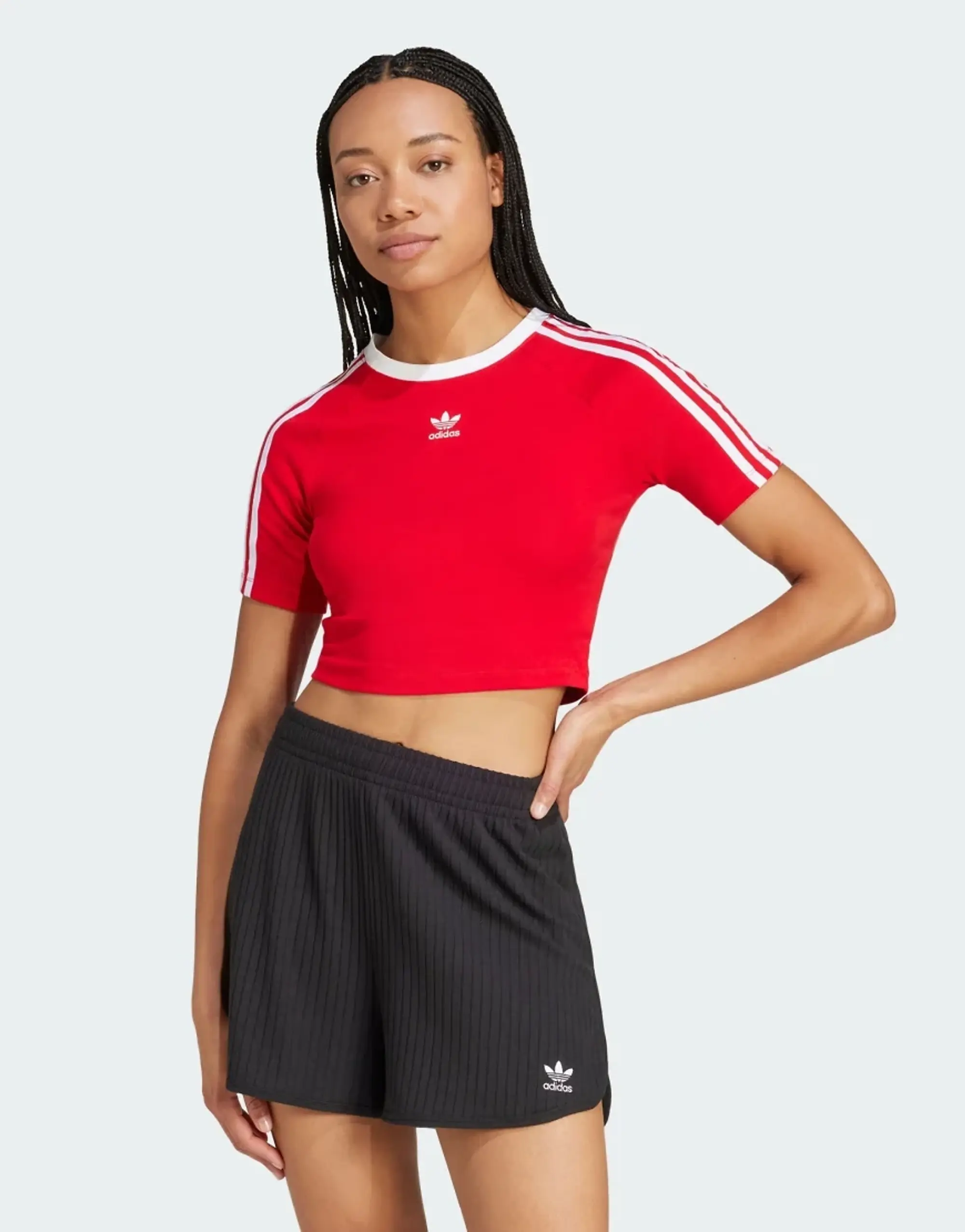 adidas Originals Women 3 Stripes Baby Tee