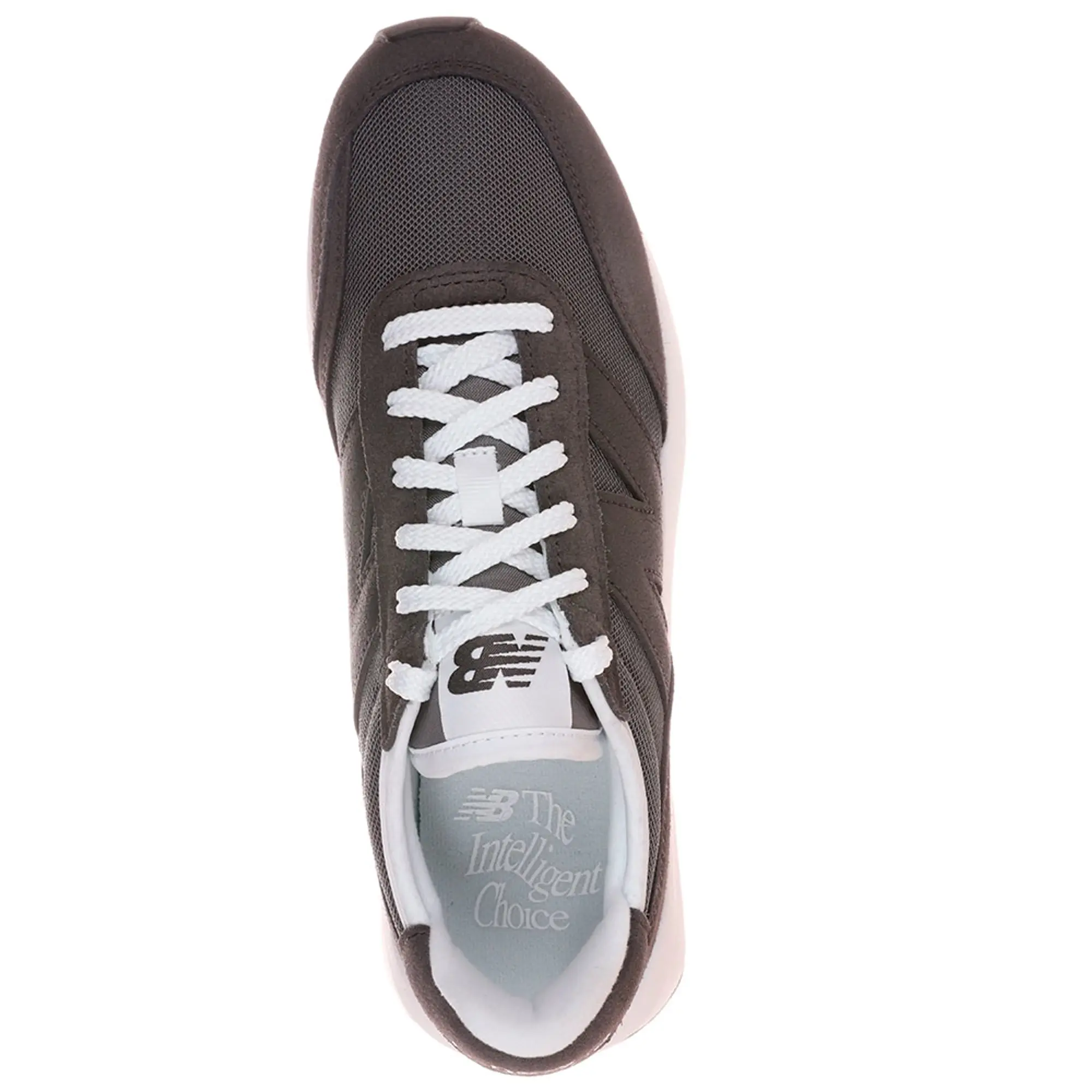 New Balance Unisex 370 in Black/Grey Suede/Mesh