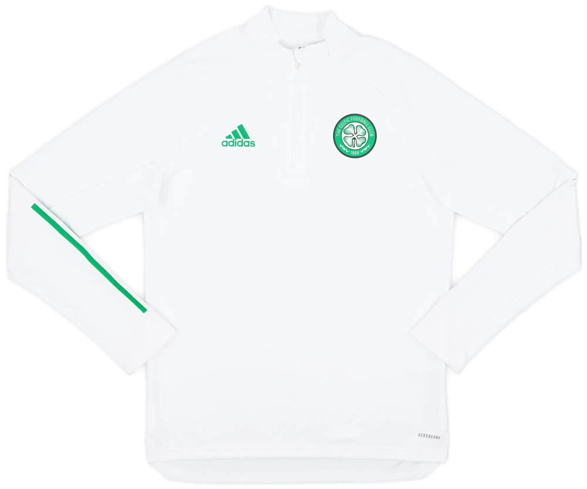 2020-21 Celtic adidas 1/4 Zip Drill Top - 9/10 - (M)