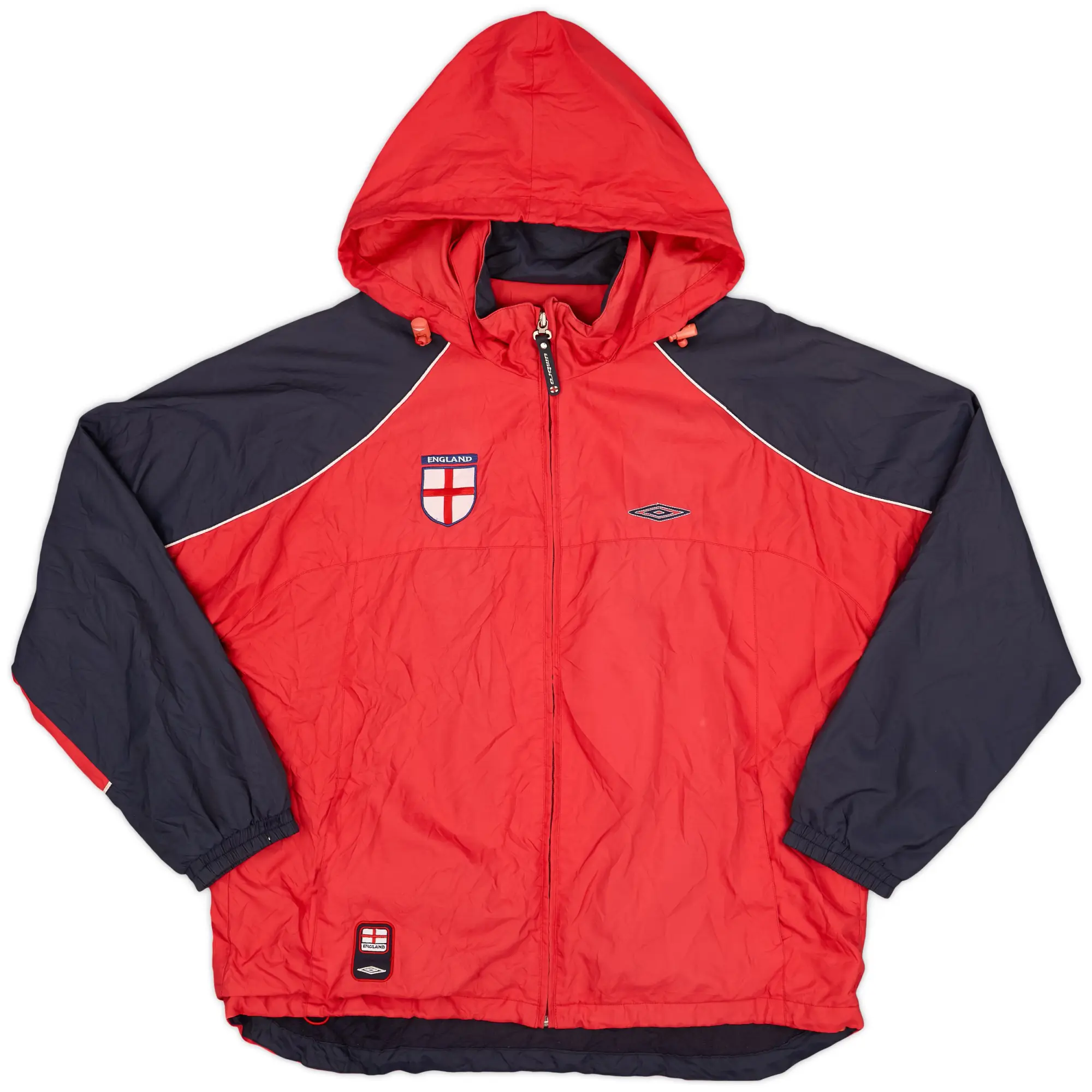 2002-03 England Umbro Hooded Rain Jacket - 7/10 - (L)