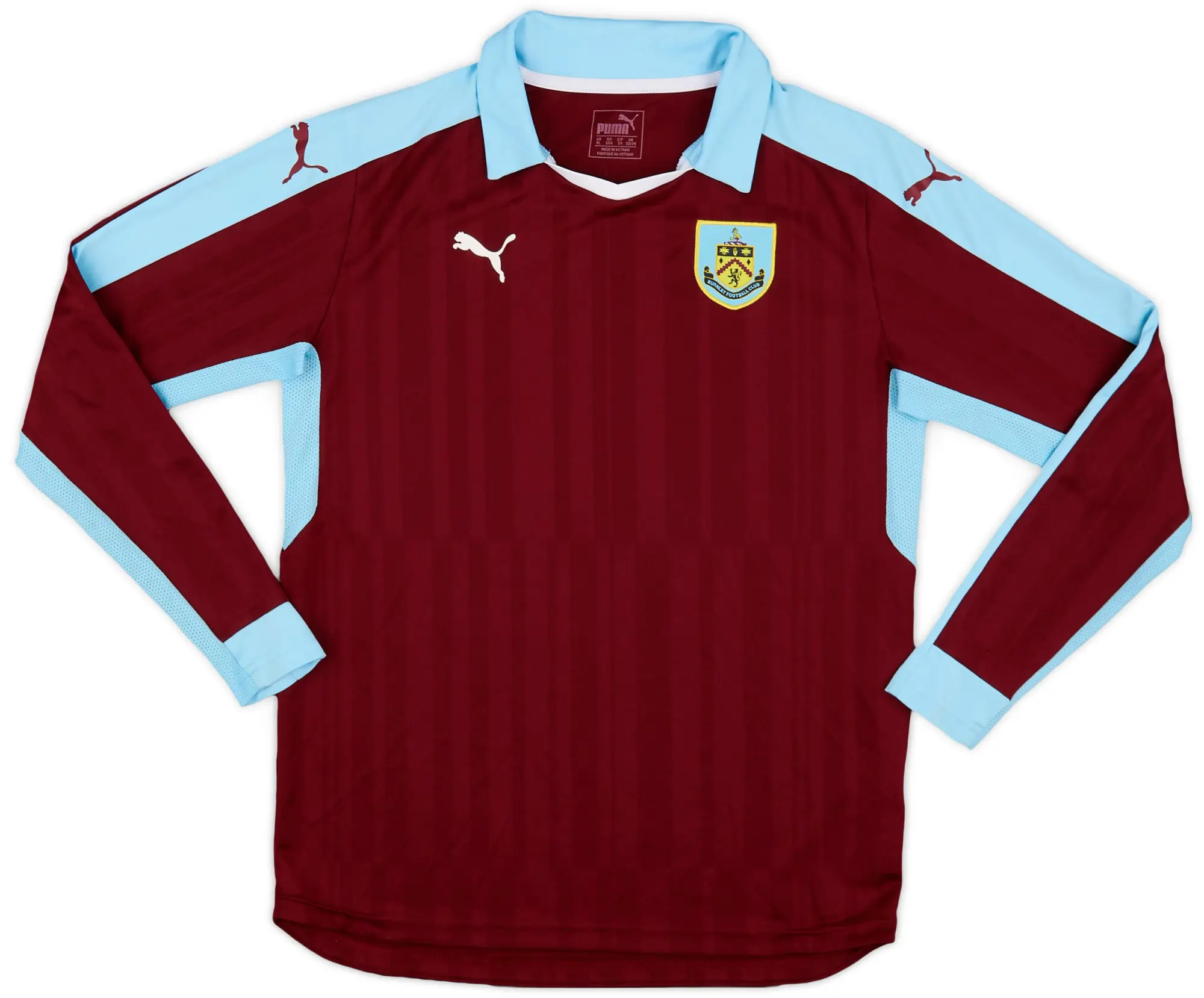 Puma 2016-17 Burnley Home L/S Shirt - 8/10 - (XL.Boys)