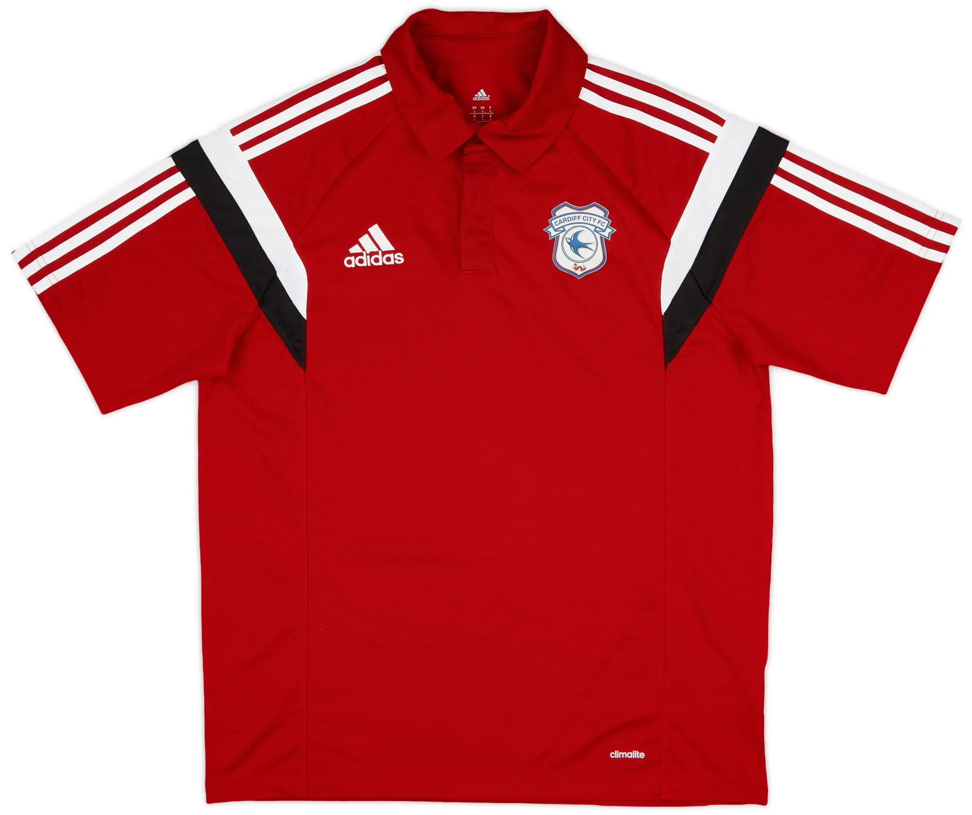 2015-16 Cardiff City adidas Polo Shirt - 9/10 - (L)