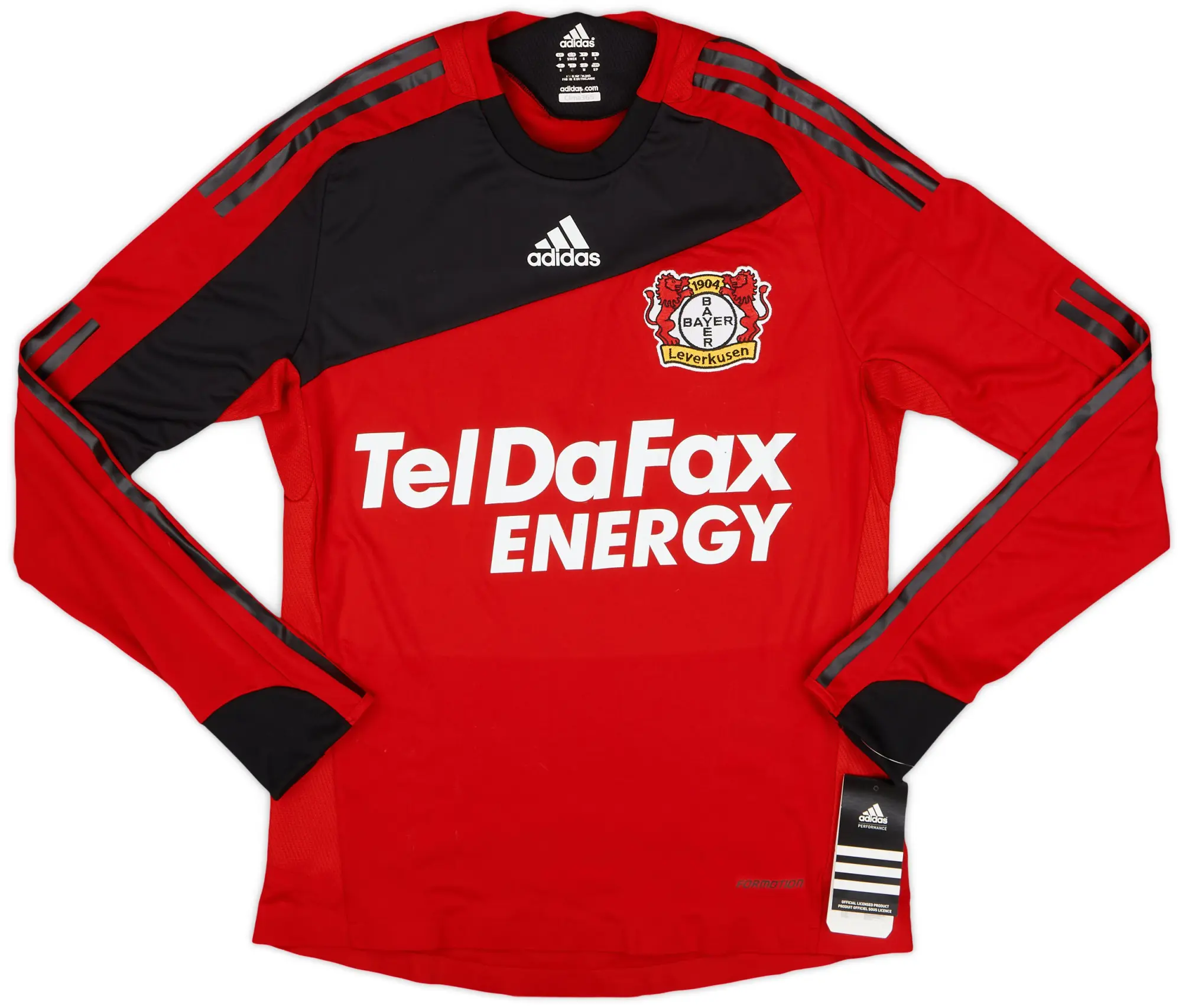 adidas 2008-10 Bayer Leverkusen Player Issue Home L/S Shirt (S)