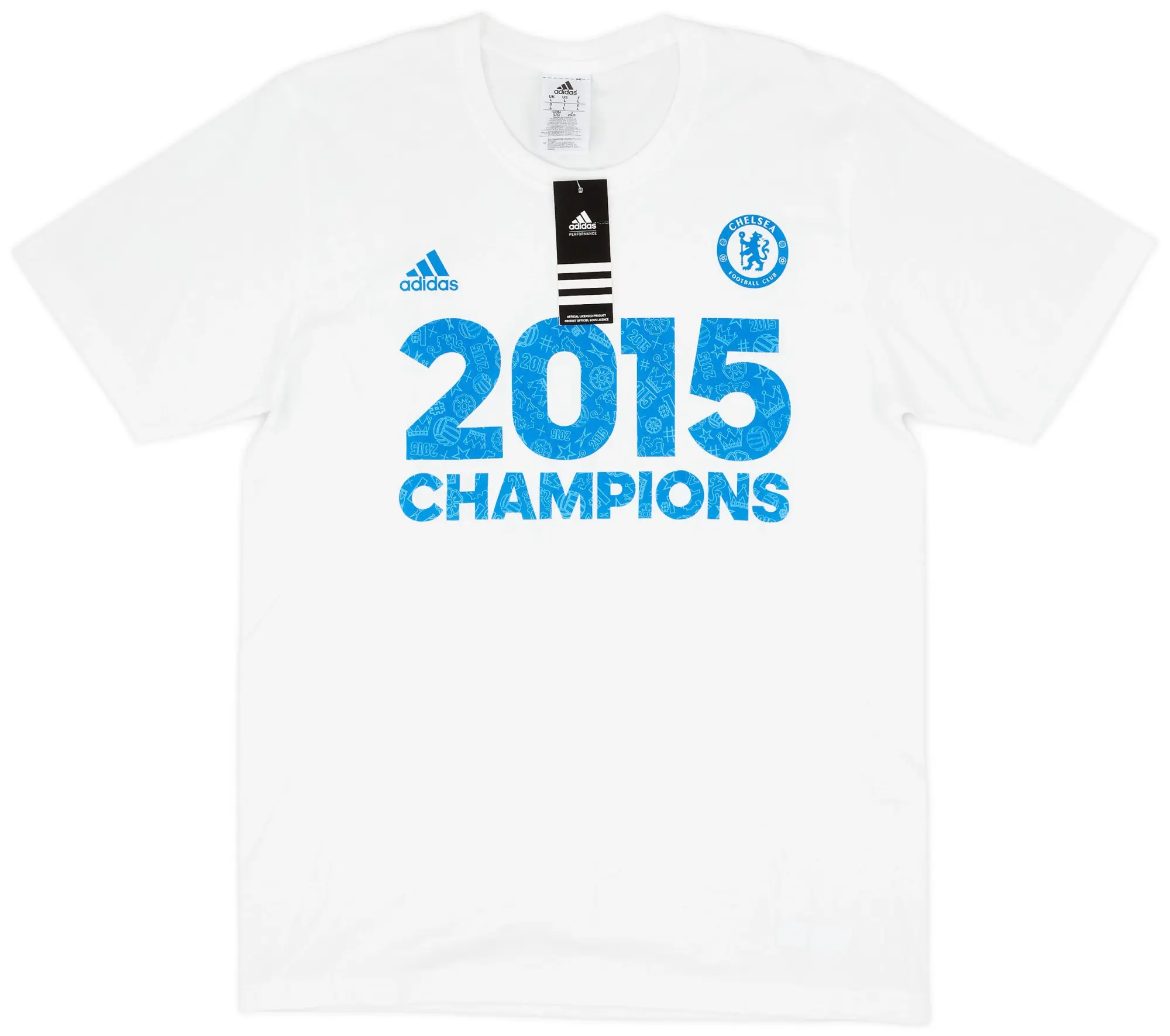 adidas 2015 Chelsea 'Champions 2015' Graphic Tee (L)