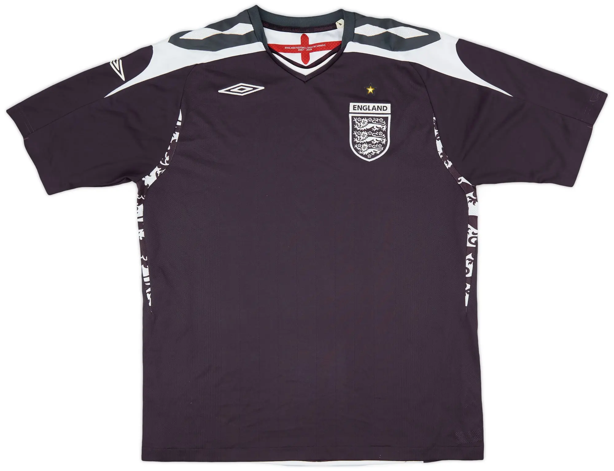 Umbro 2008-10 England GK S/S Shirt - 8/10 - (XL)