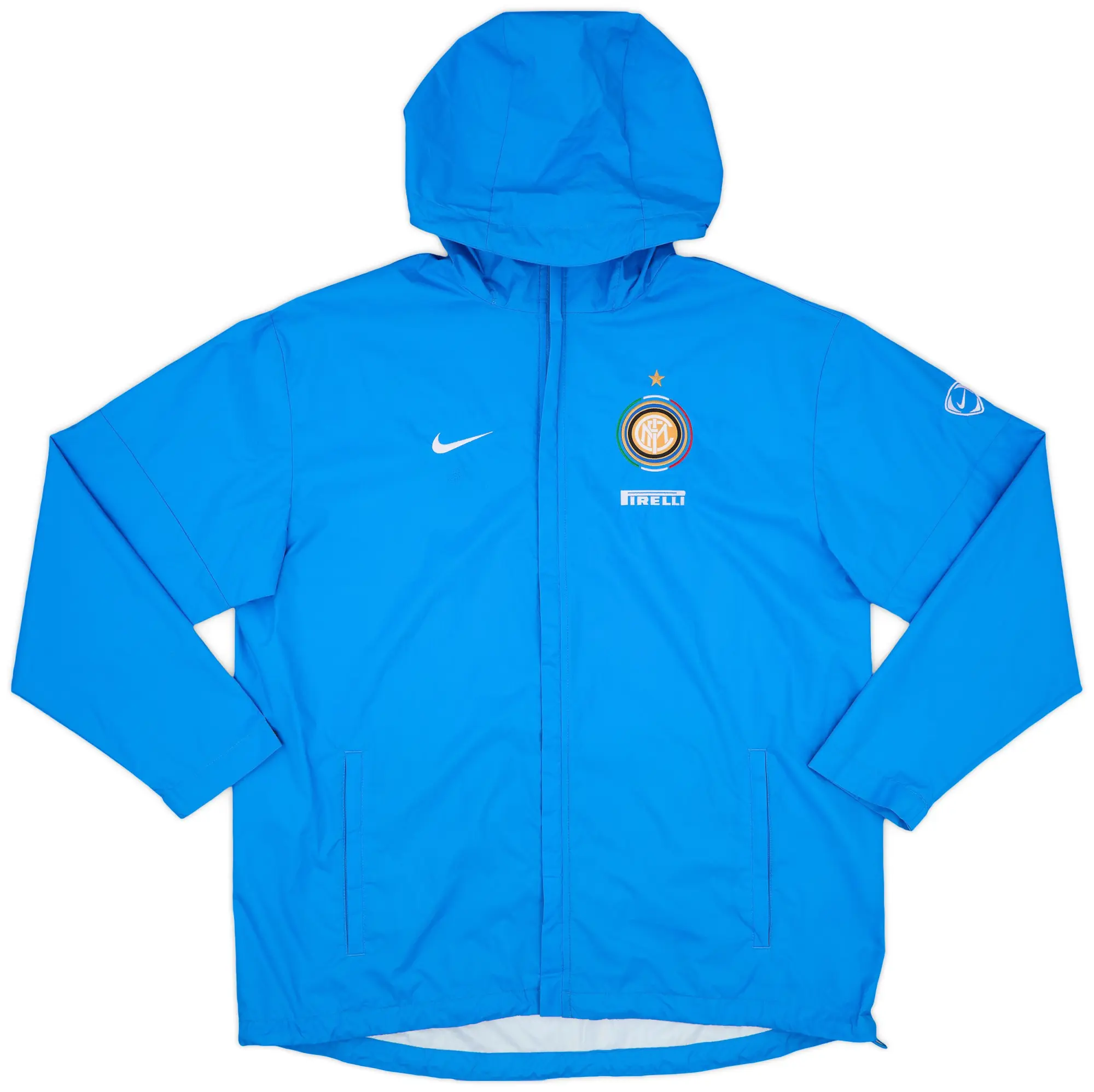 2009-10 Inter Milan Nike Hooded Rain Jacket - 7/10 - (XL)