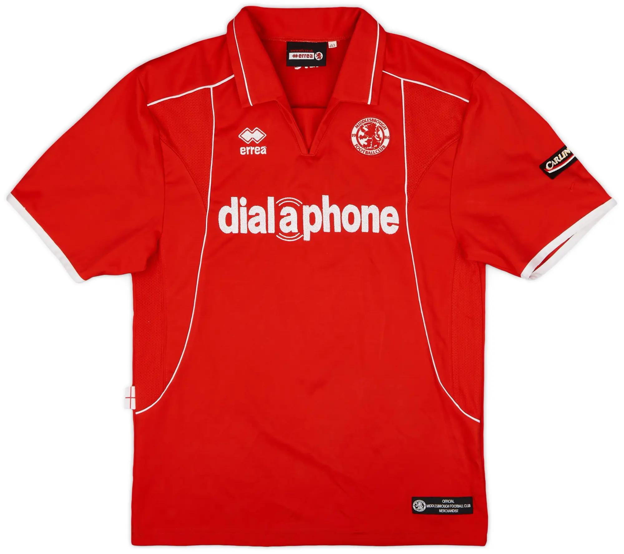 Errea 2003-04 Middlesbrough Home Shirt - 8/10 - (Women's L)