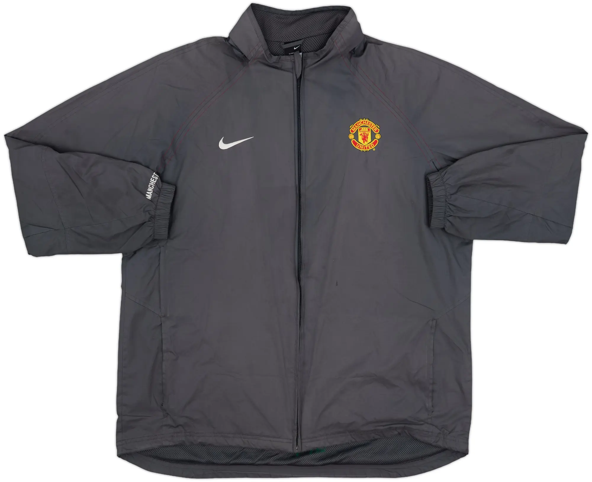 2004-05 Manchester United Nike Hooded Rain Jacket - 8/10 - (L)