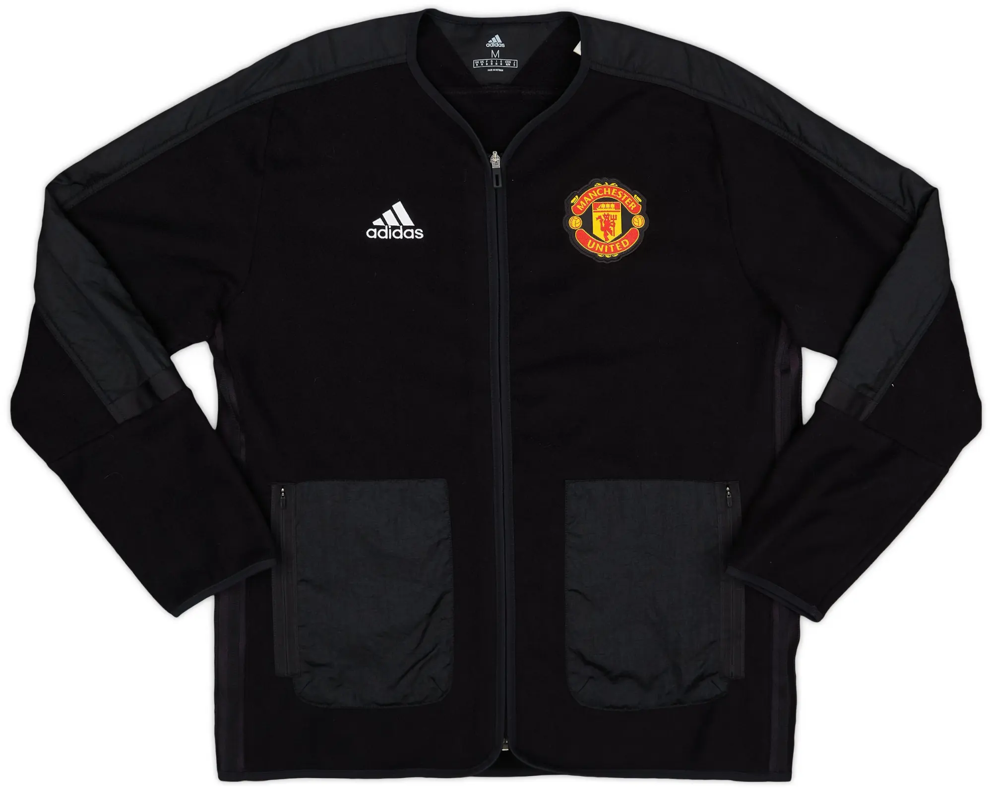 2021-22 Manchester United adidas Fleece Track Jacket - 10/10 - (M)