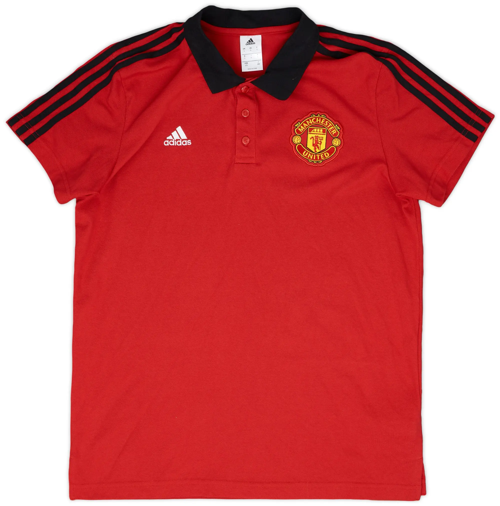 2017-18 Manchester United adidas Polo Shirt - 9/10 - (L)