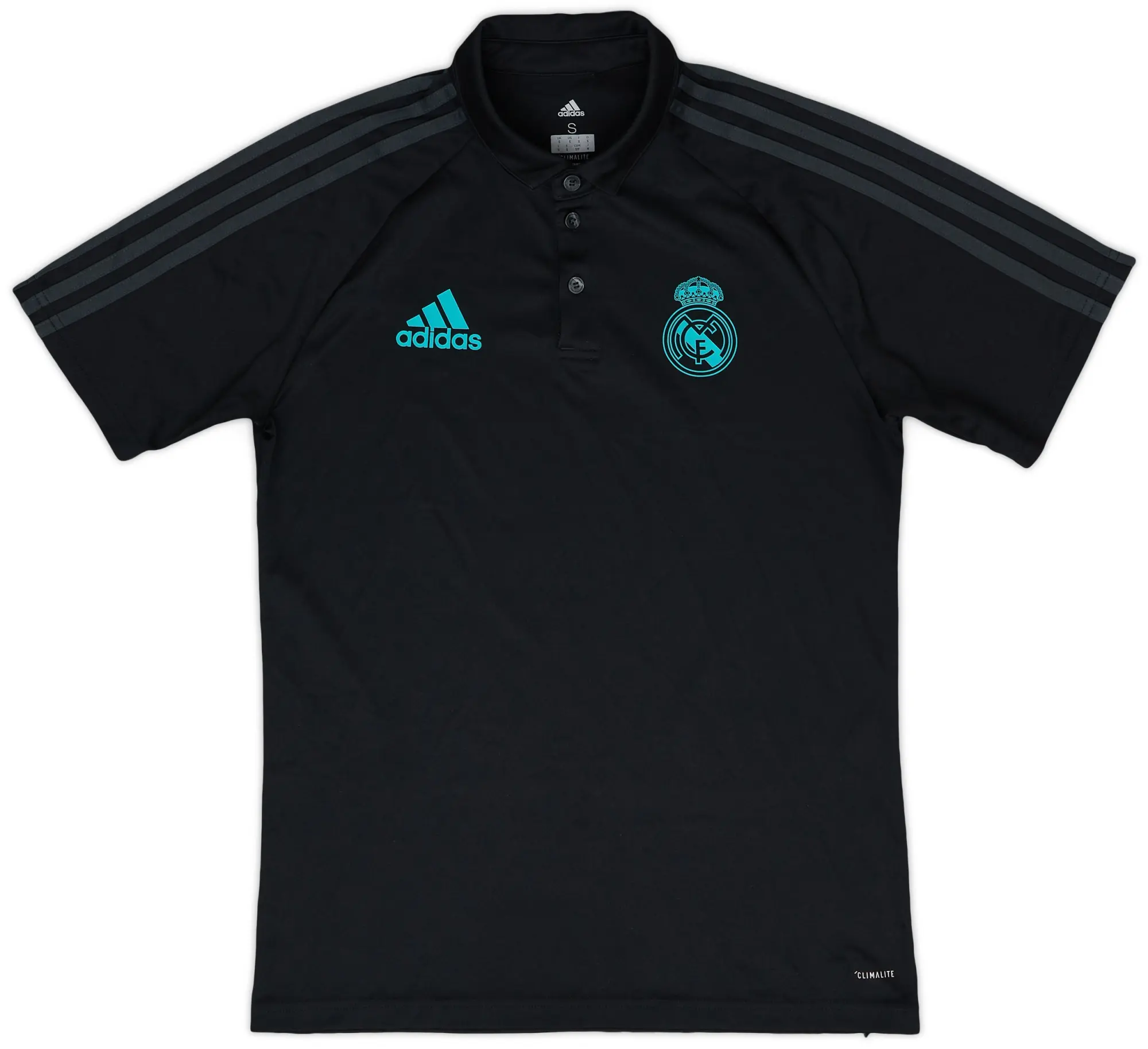 2017-18 Real Madrid adidas Polo Shirt - 9/10 - (S)