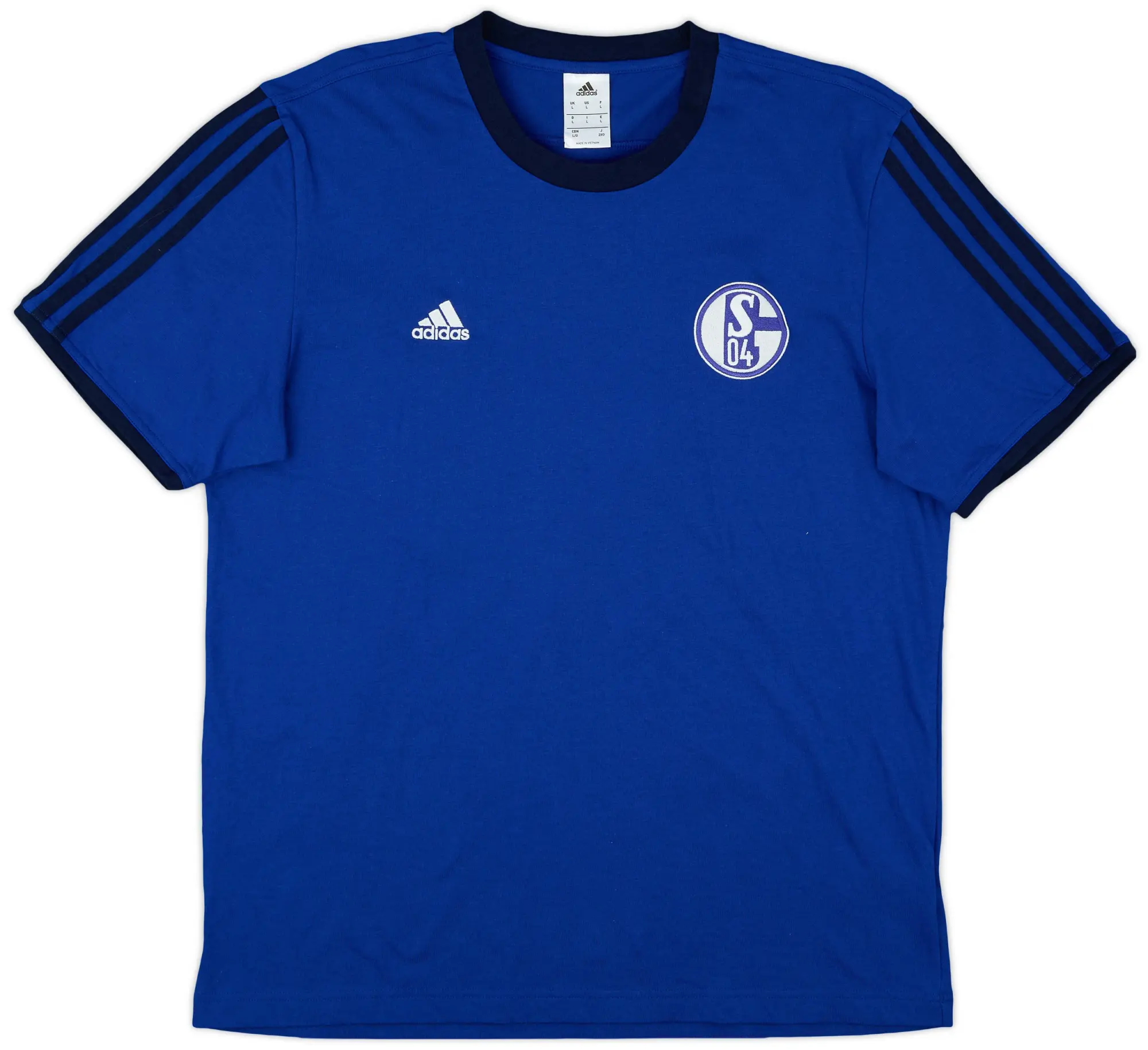 2014-15 Schalke adidas Cotton Tee - 10/10 - (L)