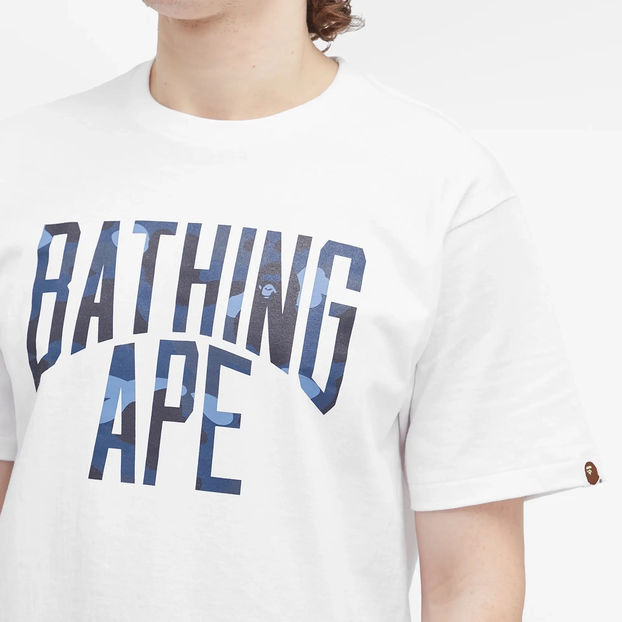A Bathing Ape Men's Colour Camo Bathing Ape T-Shirt White
