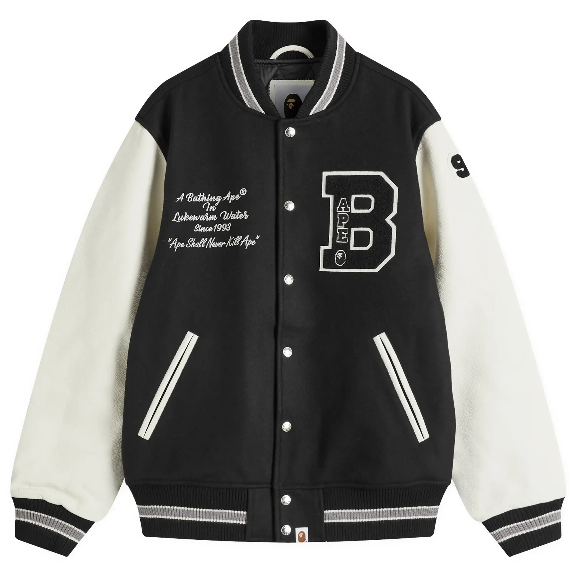 A Bathing Ape Men's Varsity Jacket Black