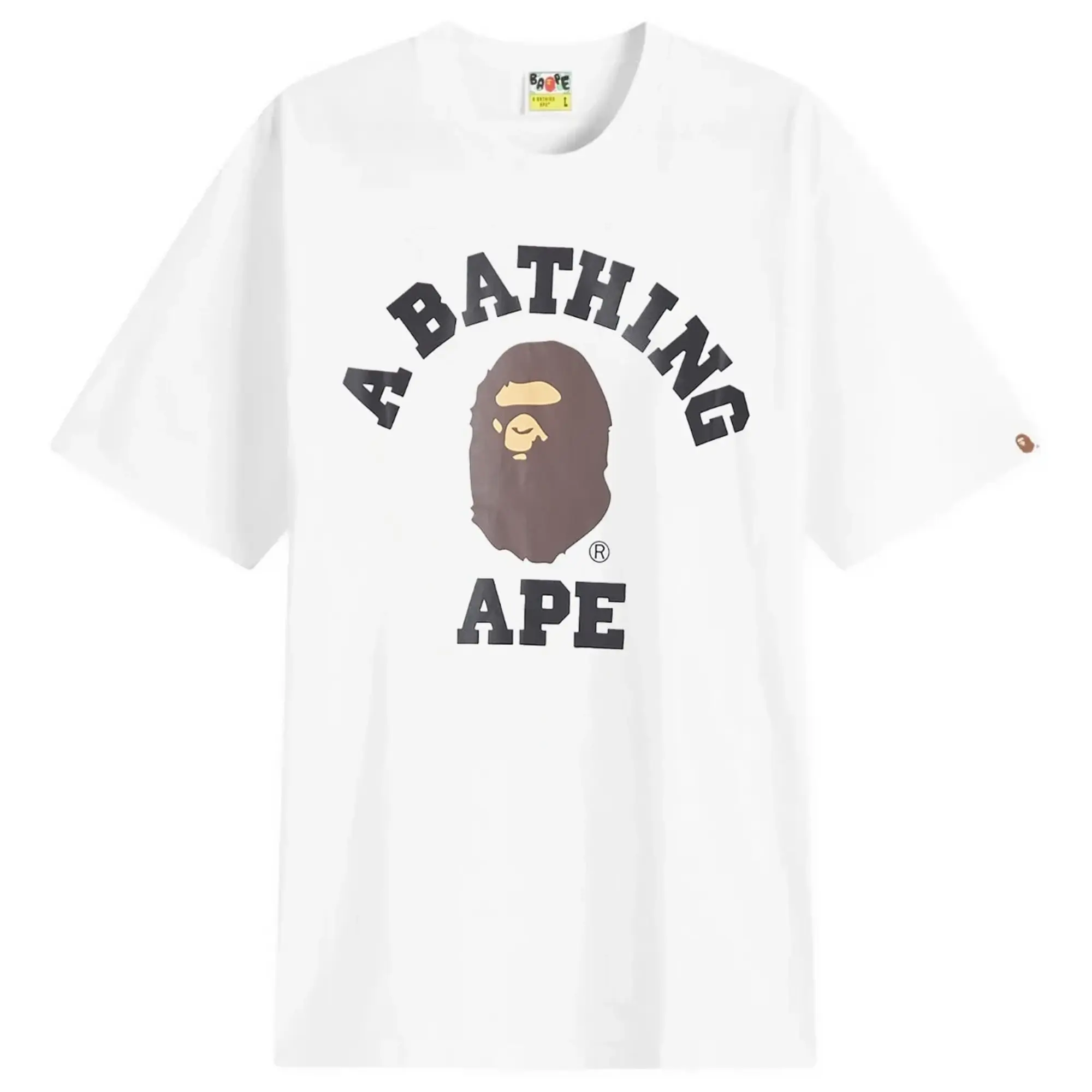 A Bathing Ape Women's College Tee White