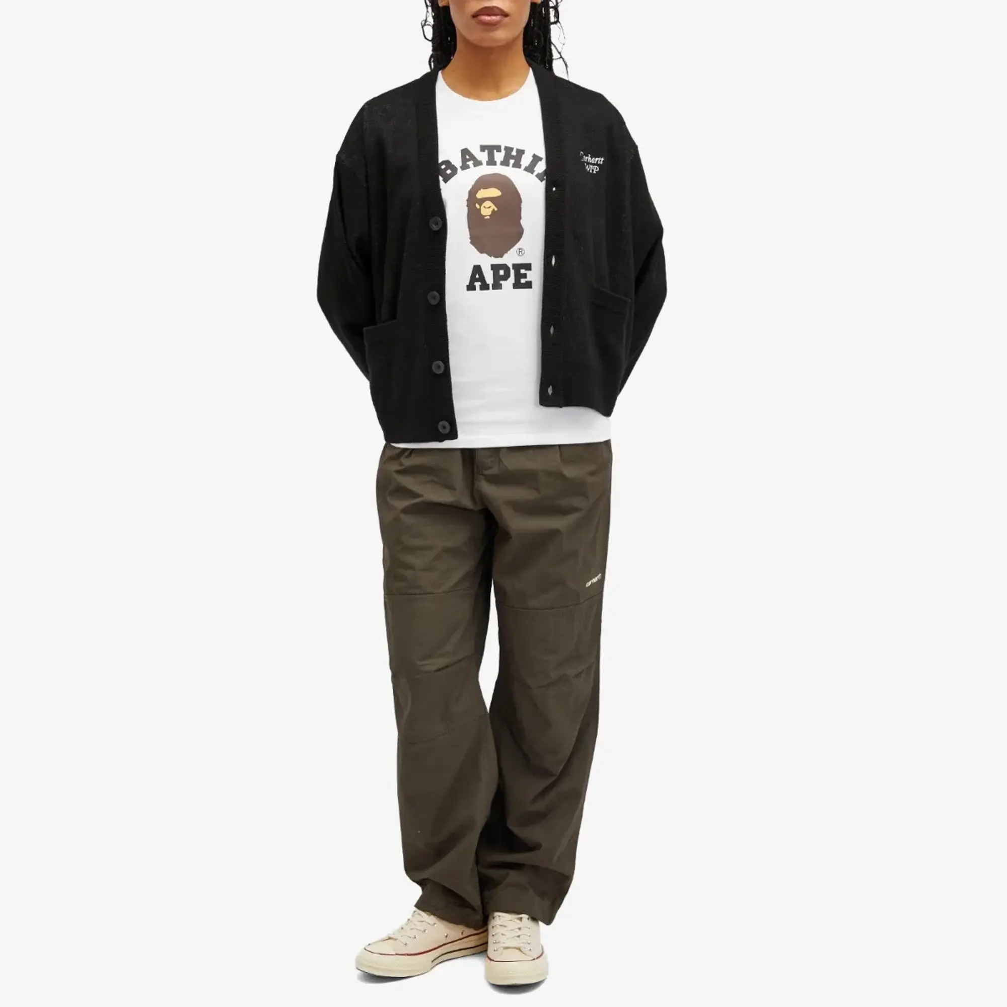 A Bathing Ape Women's College Tee White