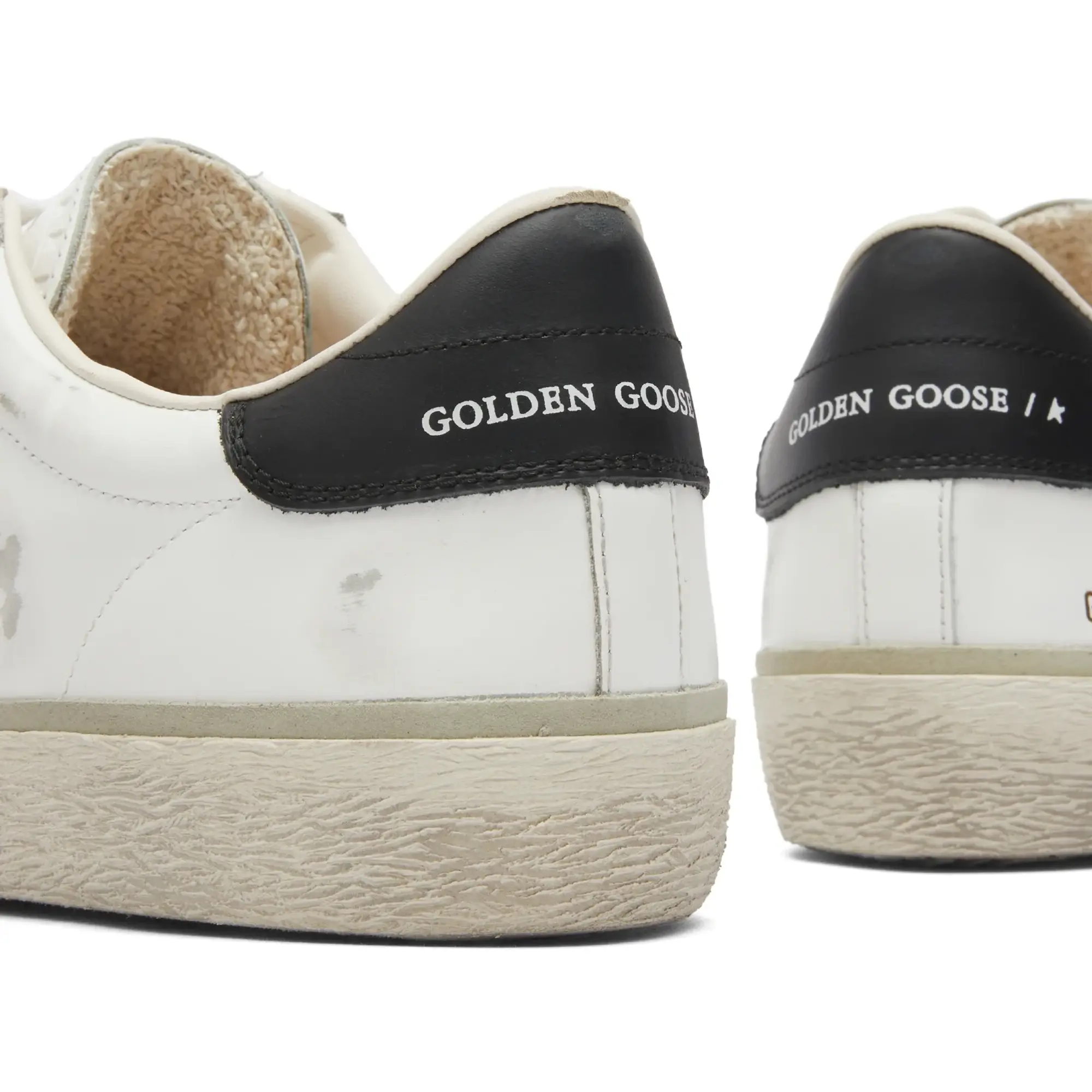 Golden Goose Men's Soul-Star Leather Sneaker White/Black