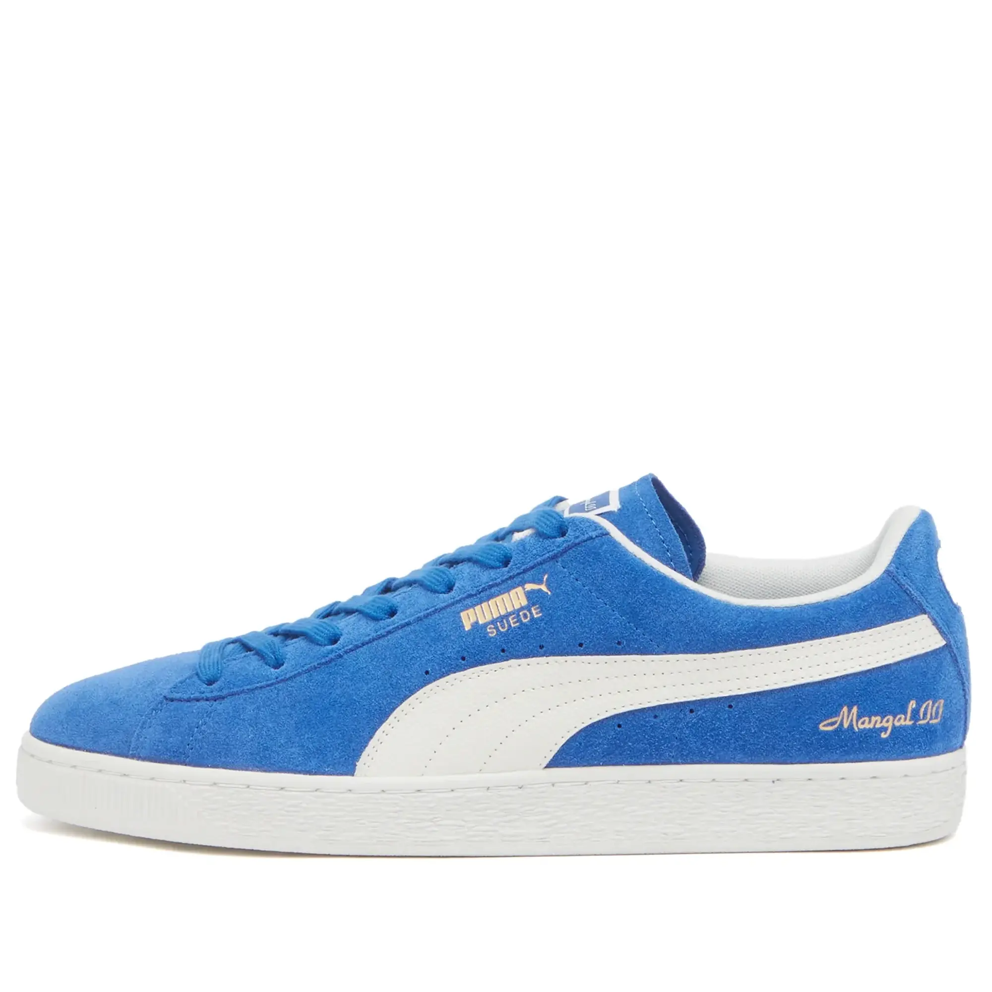 END. x Puma x Mangal II Suede Sneaker Clyde Royal/Warm White