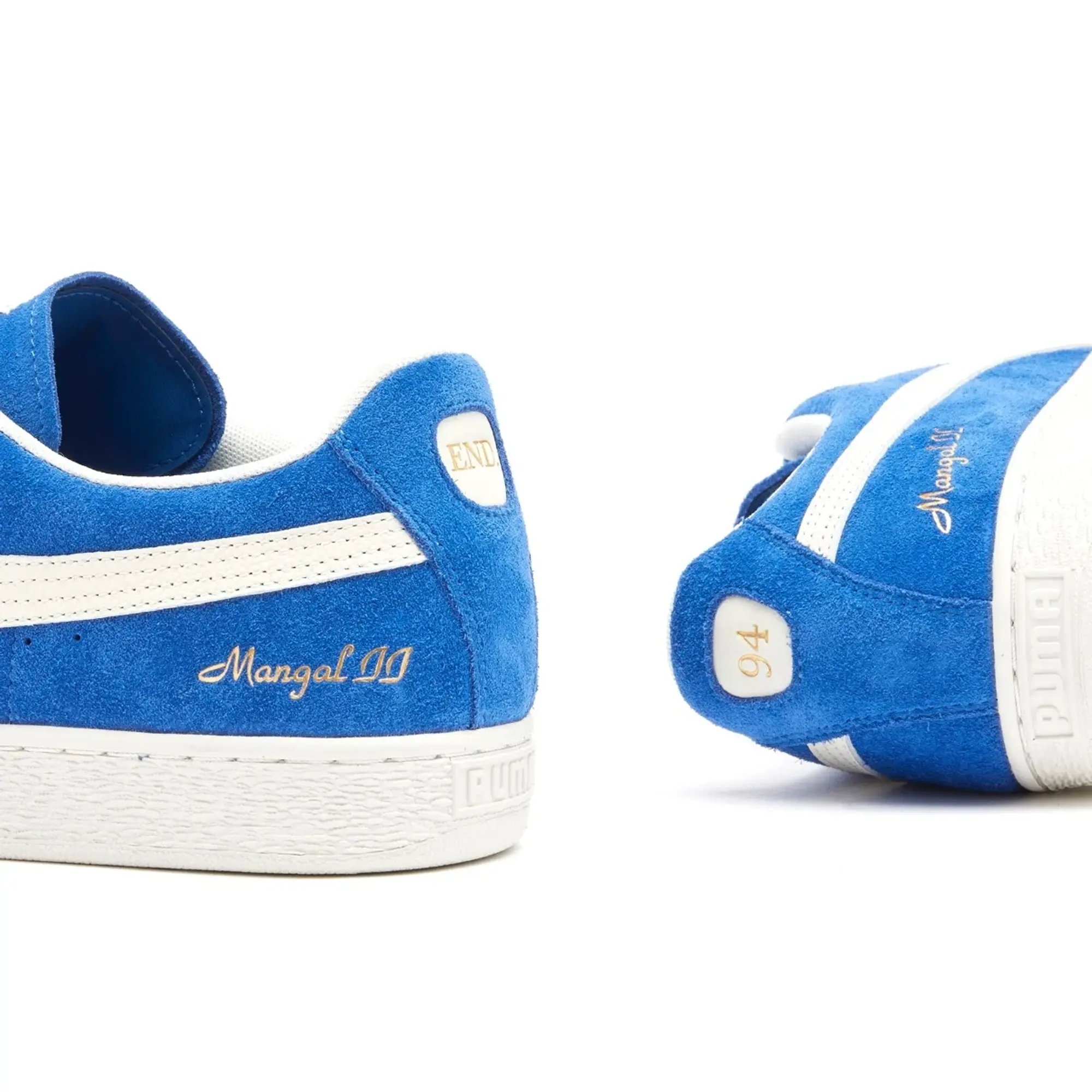 END. x Puma x Mangal II Suede Sneaker Clyde Royal/Warm White
