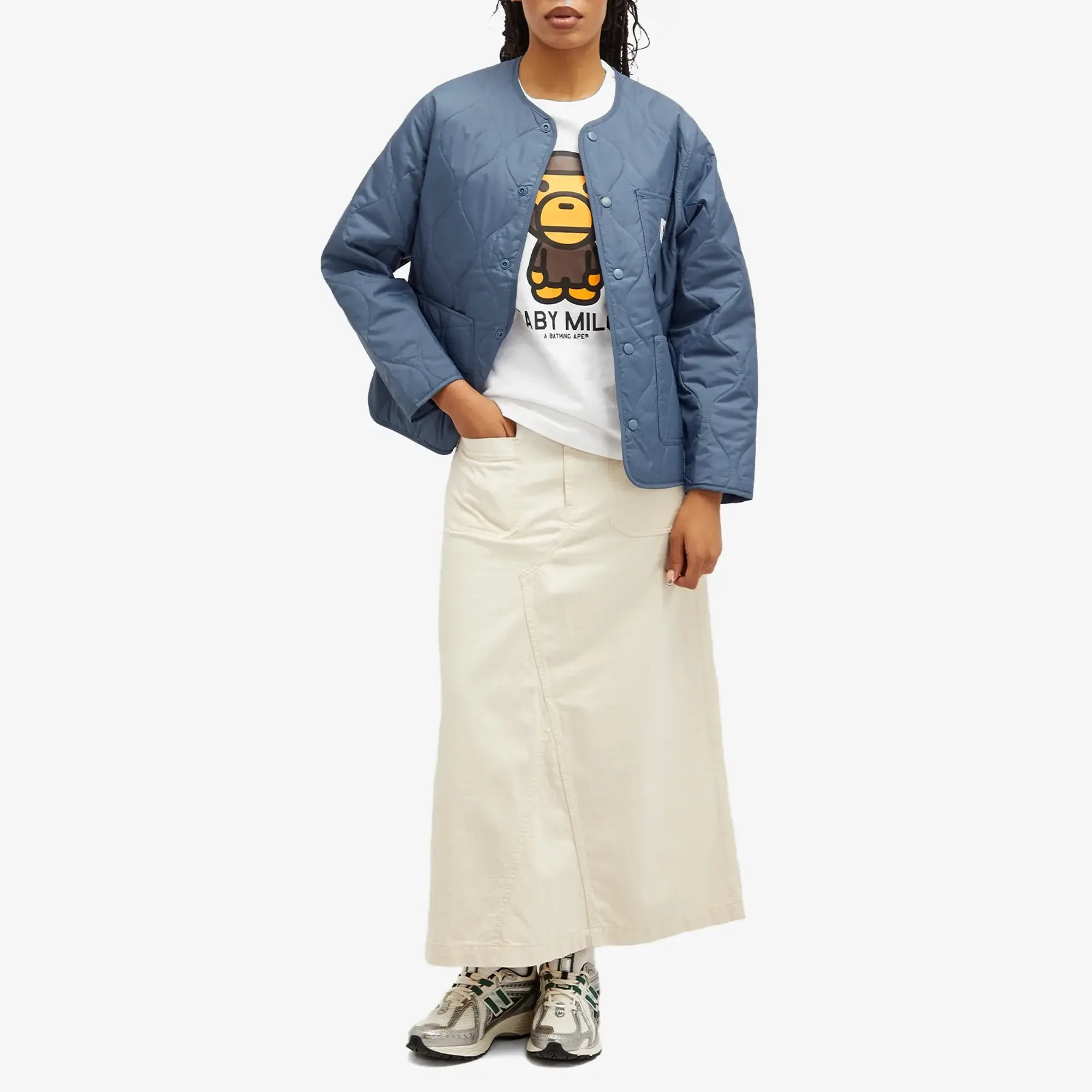 A Bathing Ape Women's Baby Milo Tee White